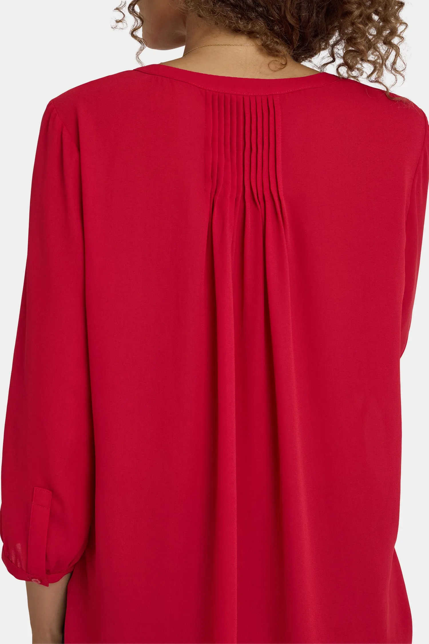 Pintuck Blouse - Carnelian sold by NYDJ product image thumbnail 5
