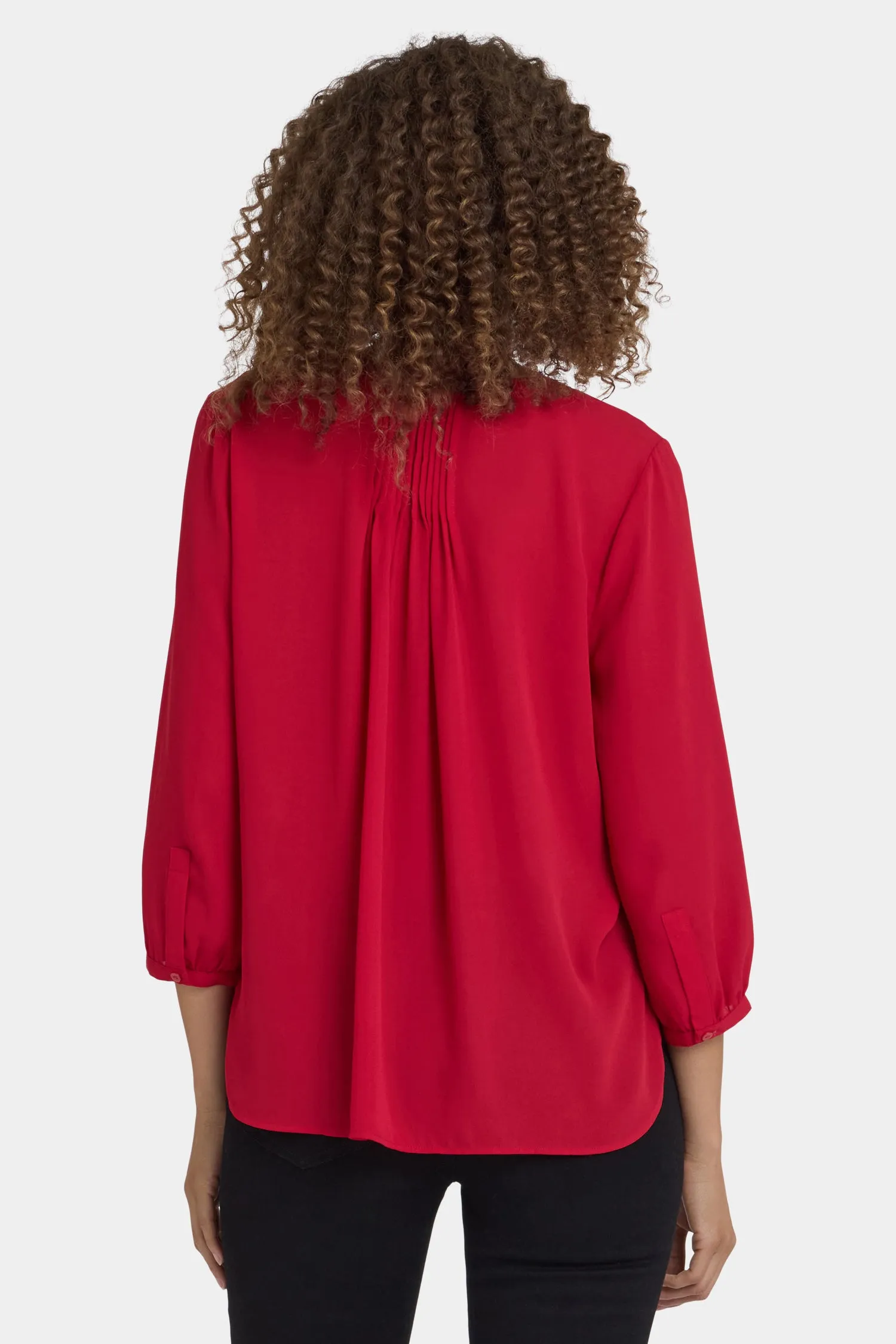 Pintuck Blouse - Carnelian sold by NYDJ product image thumbnail 2