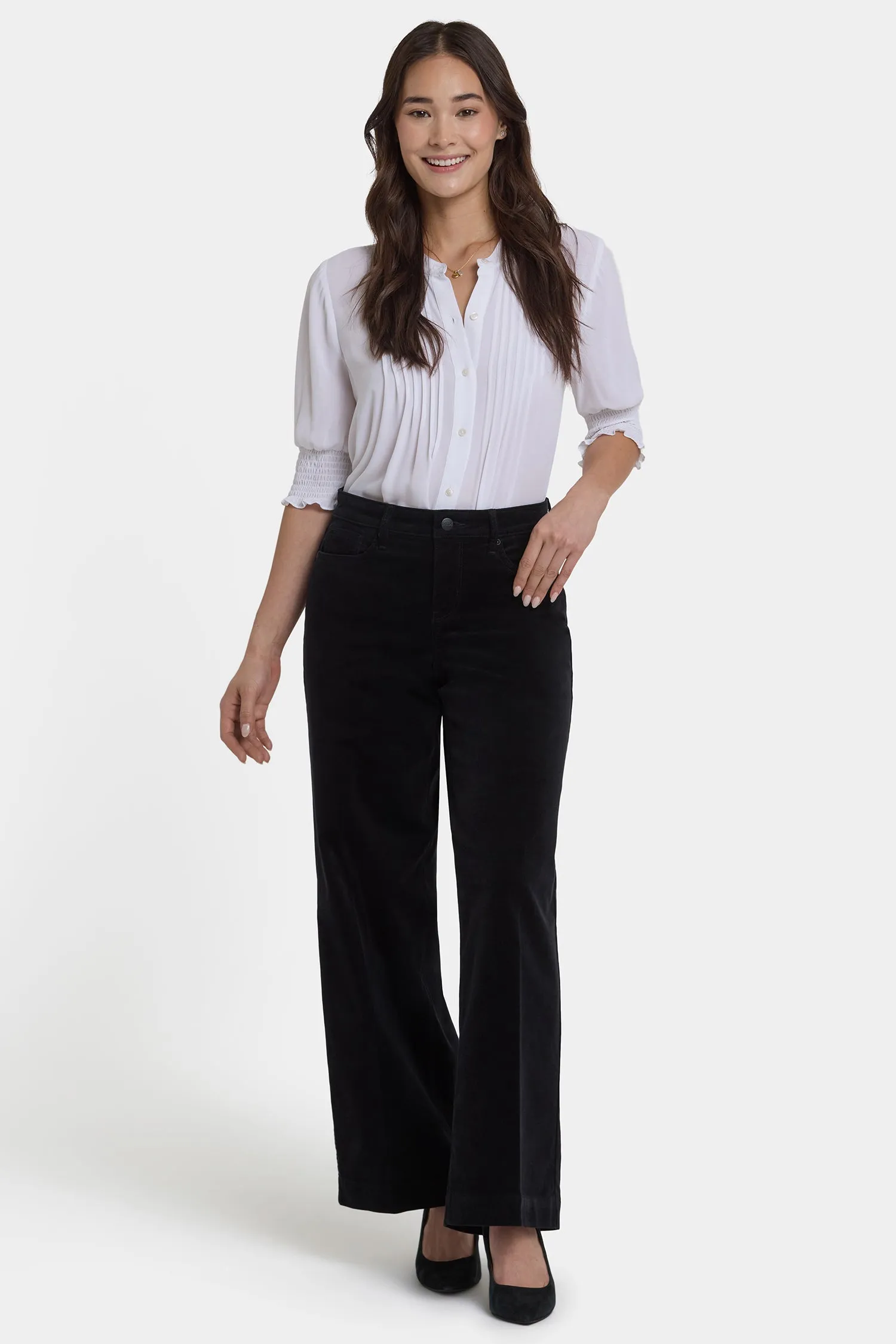 Teresa Wide Leg Pants - Black sold by NYDJ