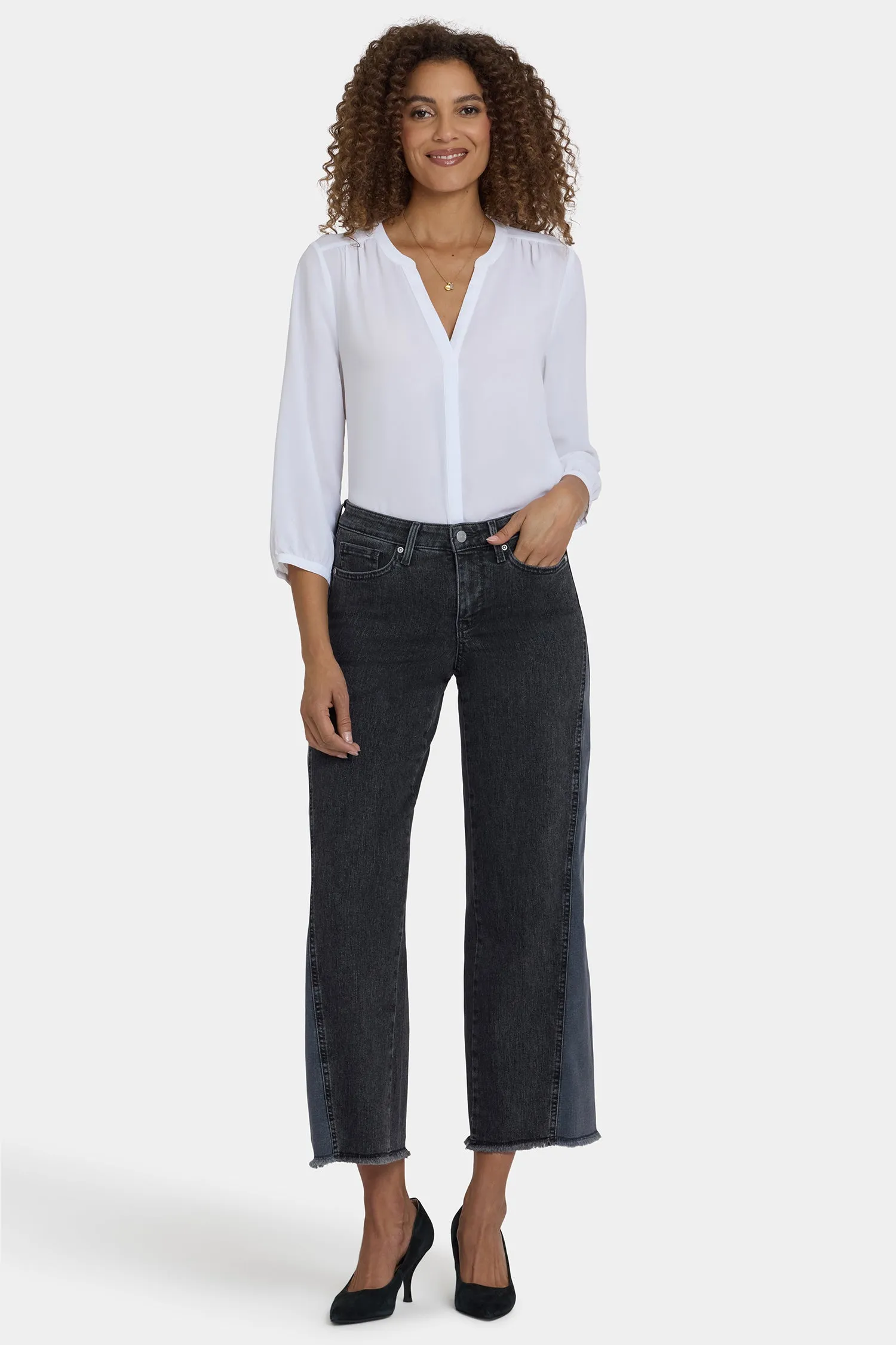 Teresa Wide Leg Jeans In Petite - Street Shade sold by NYDJ