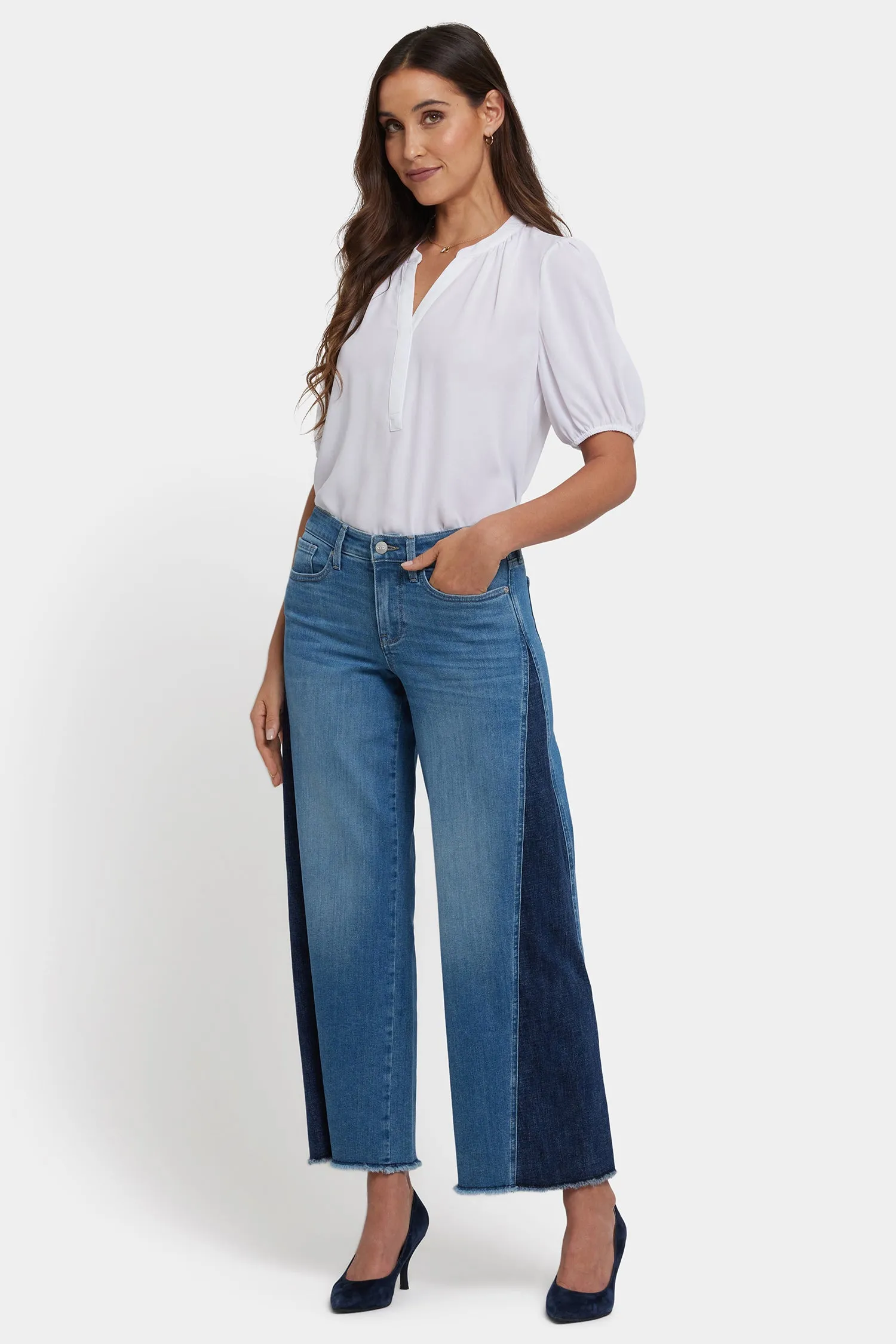 Teresa Wide Leg Jeans - Avenue Blue sold by NYDJ