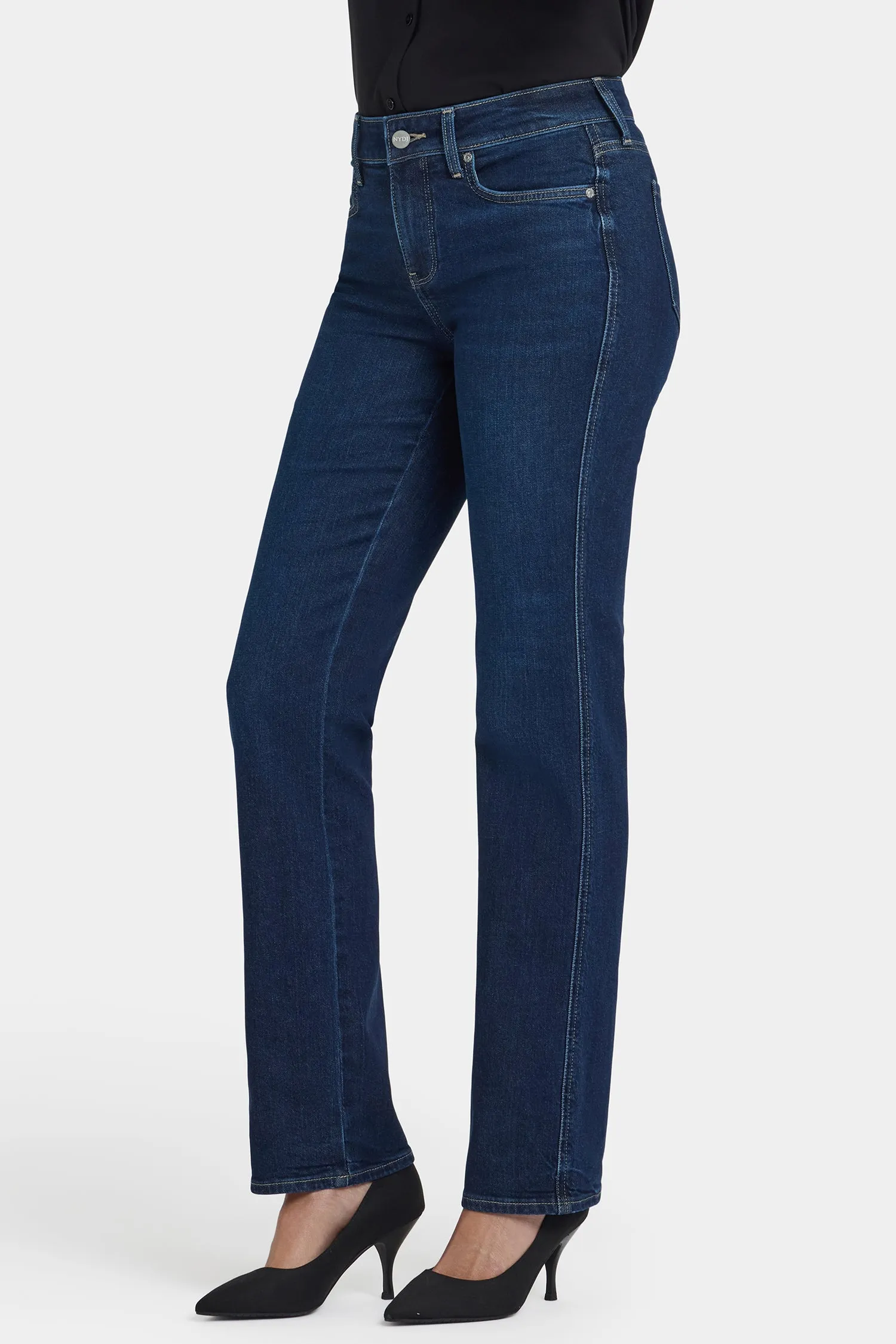Marilyn Straight Jeans - Indigo Seine sold by NYDJ product image thumbnail 3