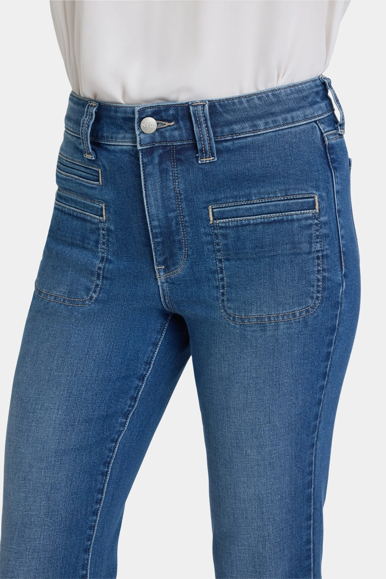 Marilyn Straight Jeans - Romantic Indigo sold by NYDJ product image thumbnail 2