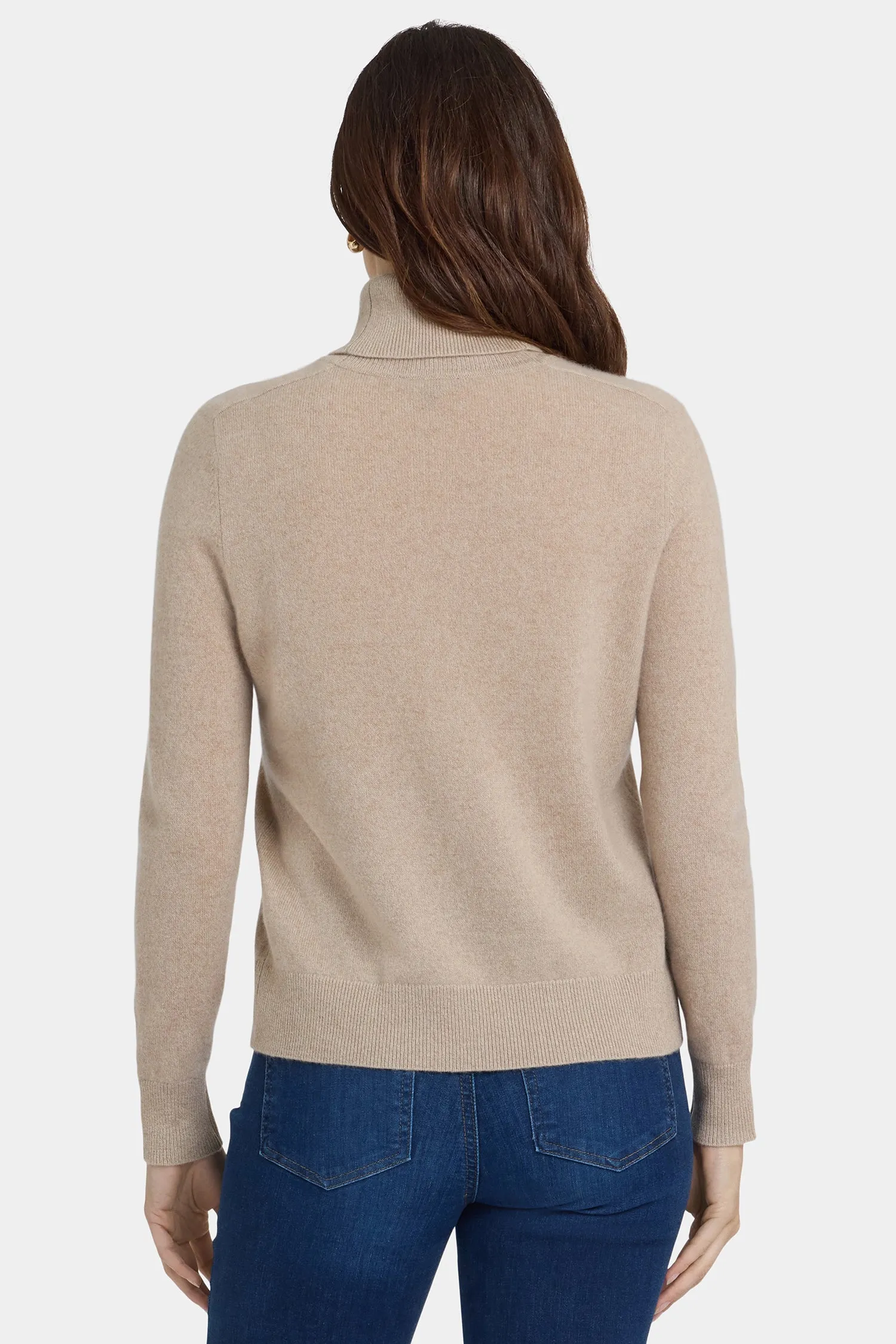 Cashmere Turtleneck Sweater - Taupe sold by NYDJ product image thumbnail 3