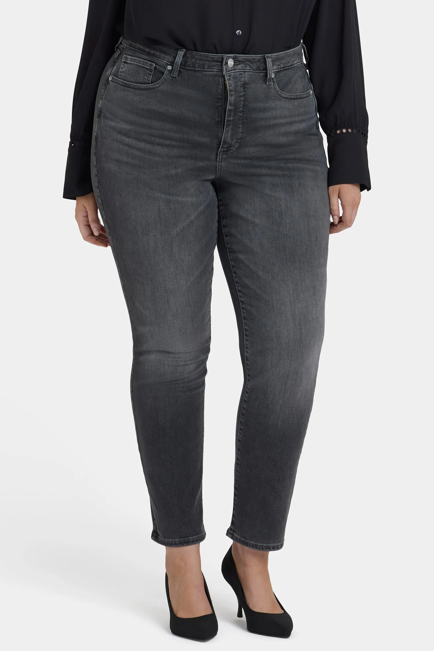 Sheri Slim Jeans In Plus Size - Gloomy Marais sold by NYDJ product image thumbnail 4