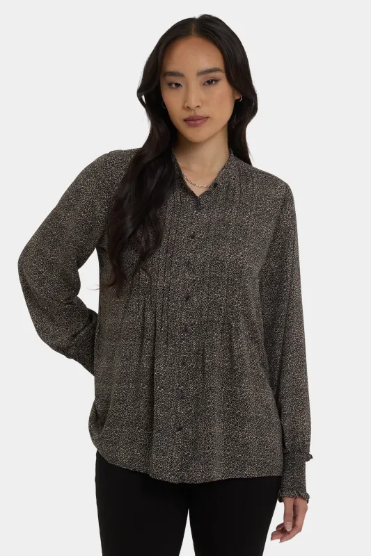 Pleated Peasant Blouse - Meadowlark sold by NYDJ