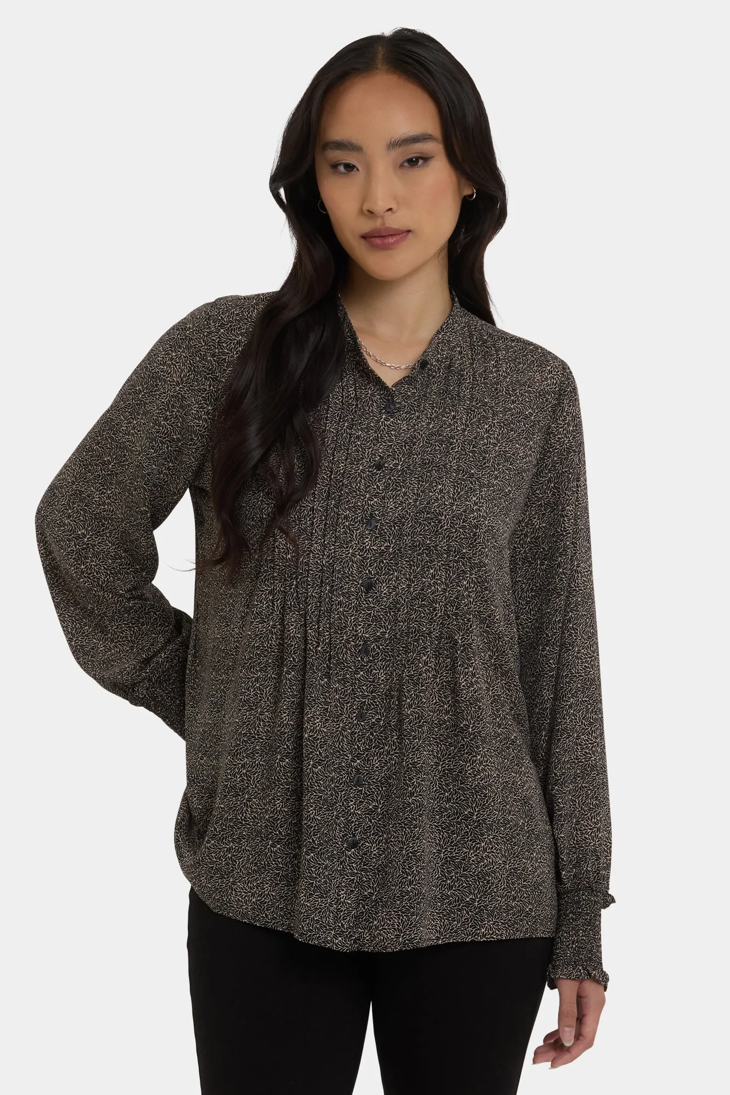 Pleated Peasant Blouse - Meadowlark sold by NYDJ