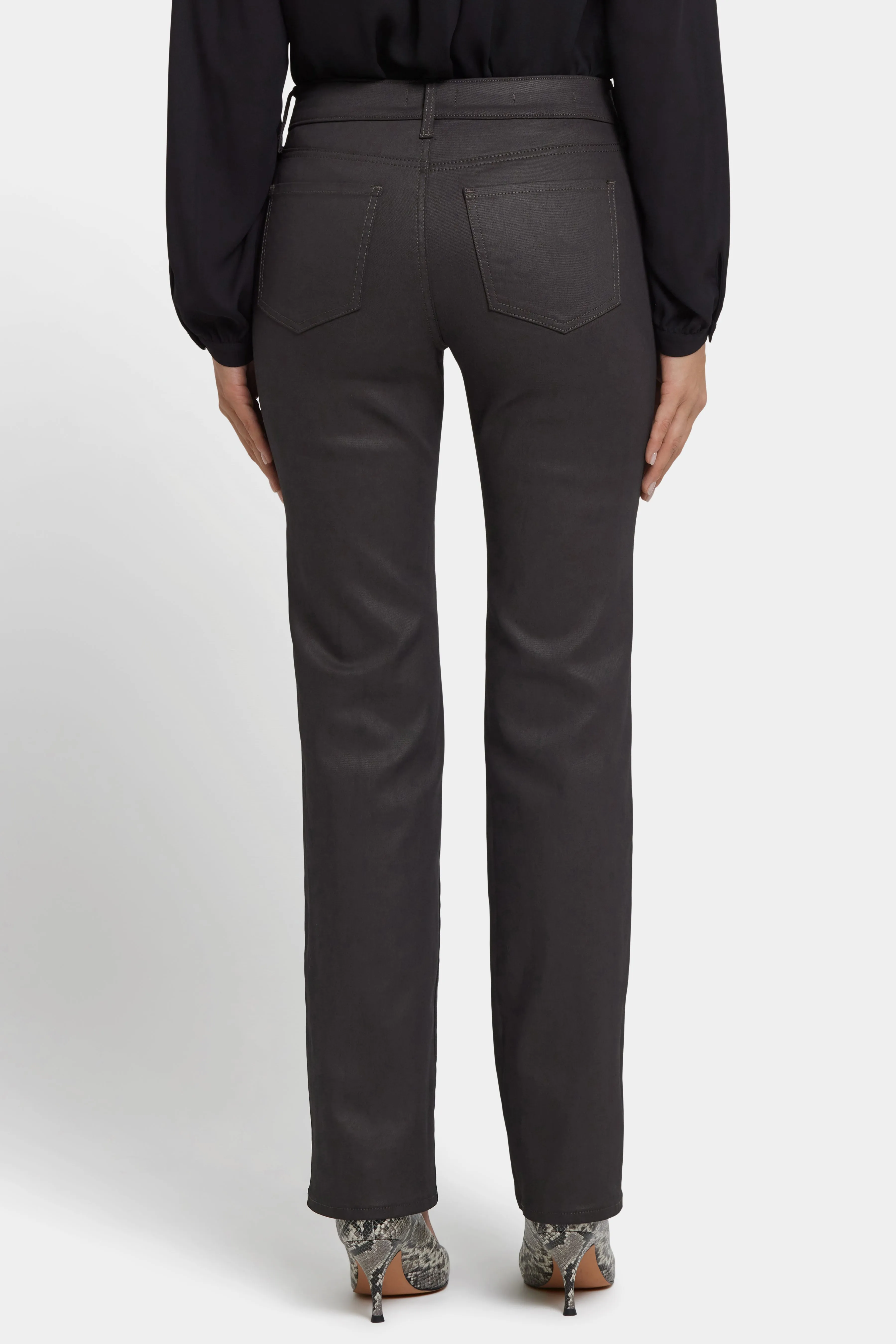 Coated Marilyn Straight Jeans - Vintage Barnwood Coated sold by NYDJ product image thumbnail 2