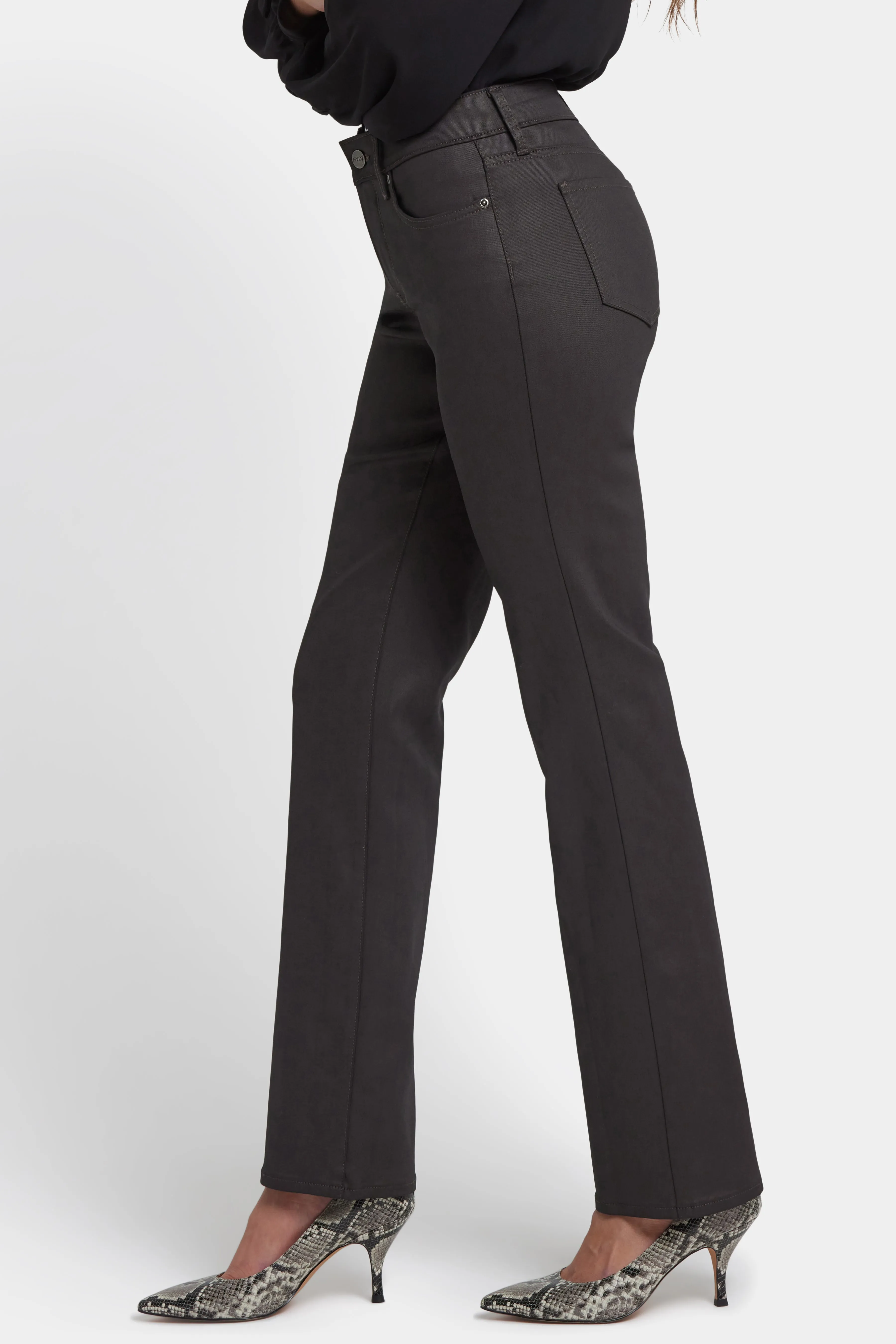 Coated Marilyn Straight Jeans - Vintage Barnwood Coated sold by NYDJ product image thumbnail 3