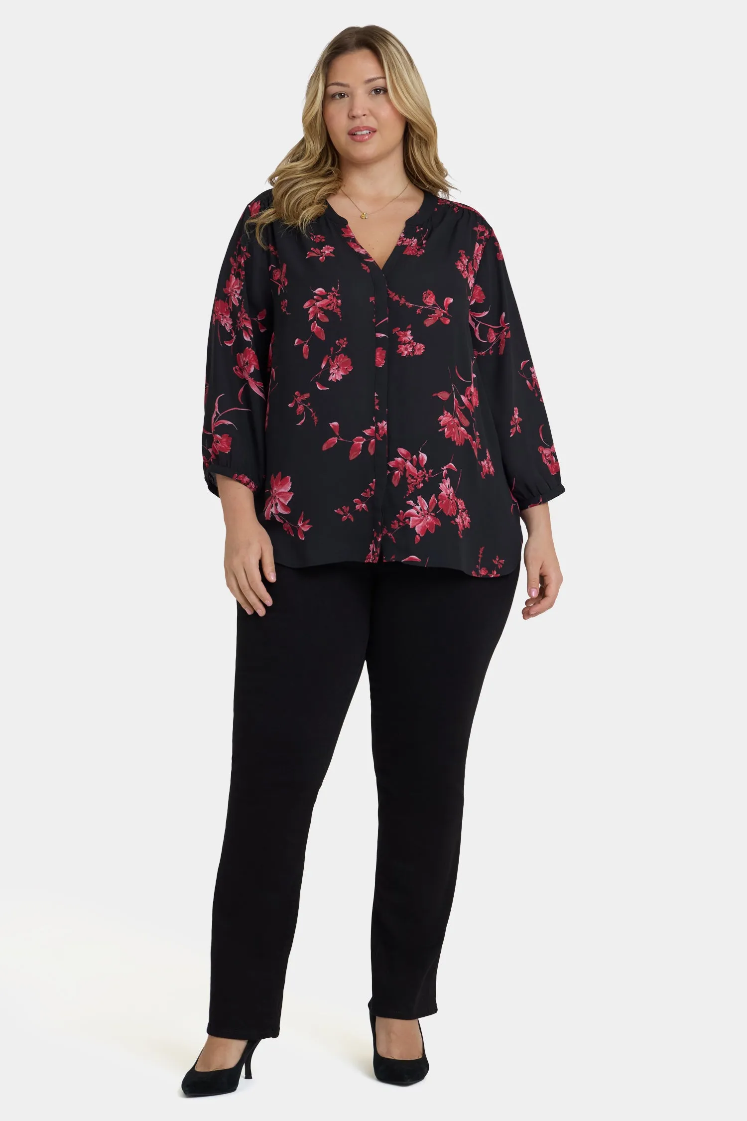 Pintuck Blouse In Plus Size - Vivienne sold by NYDJ product image thumbnail 4