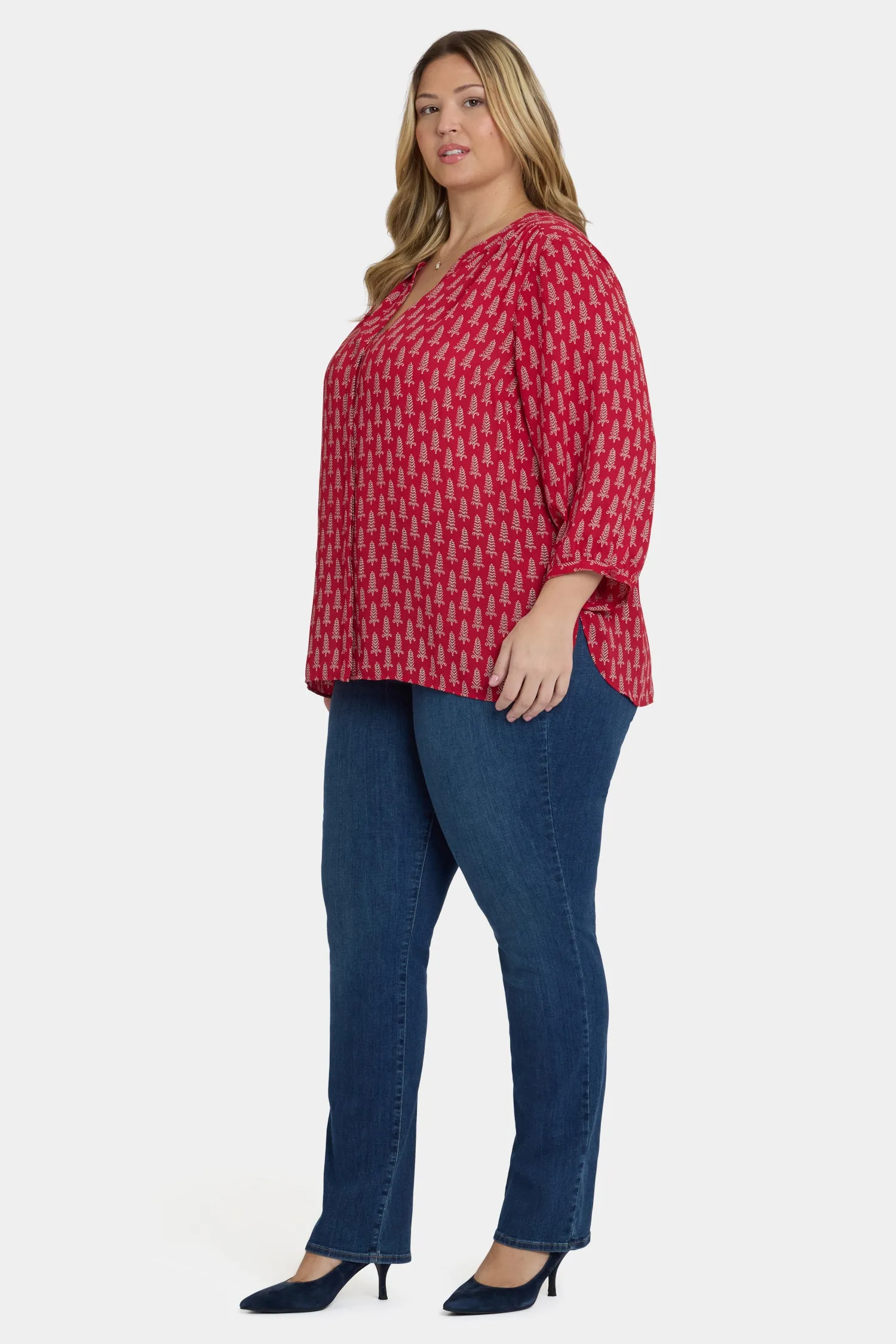 Pintuck Blouse In Plus Size - Jacqueline sold by NYDJ product image thumbnail 3