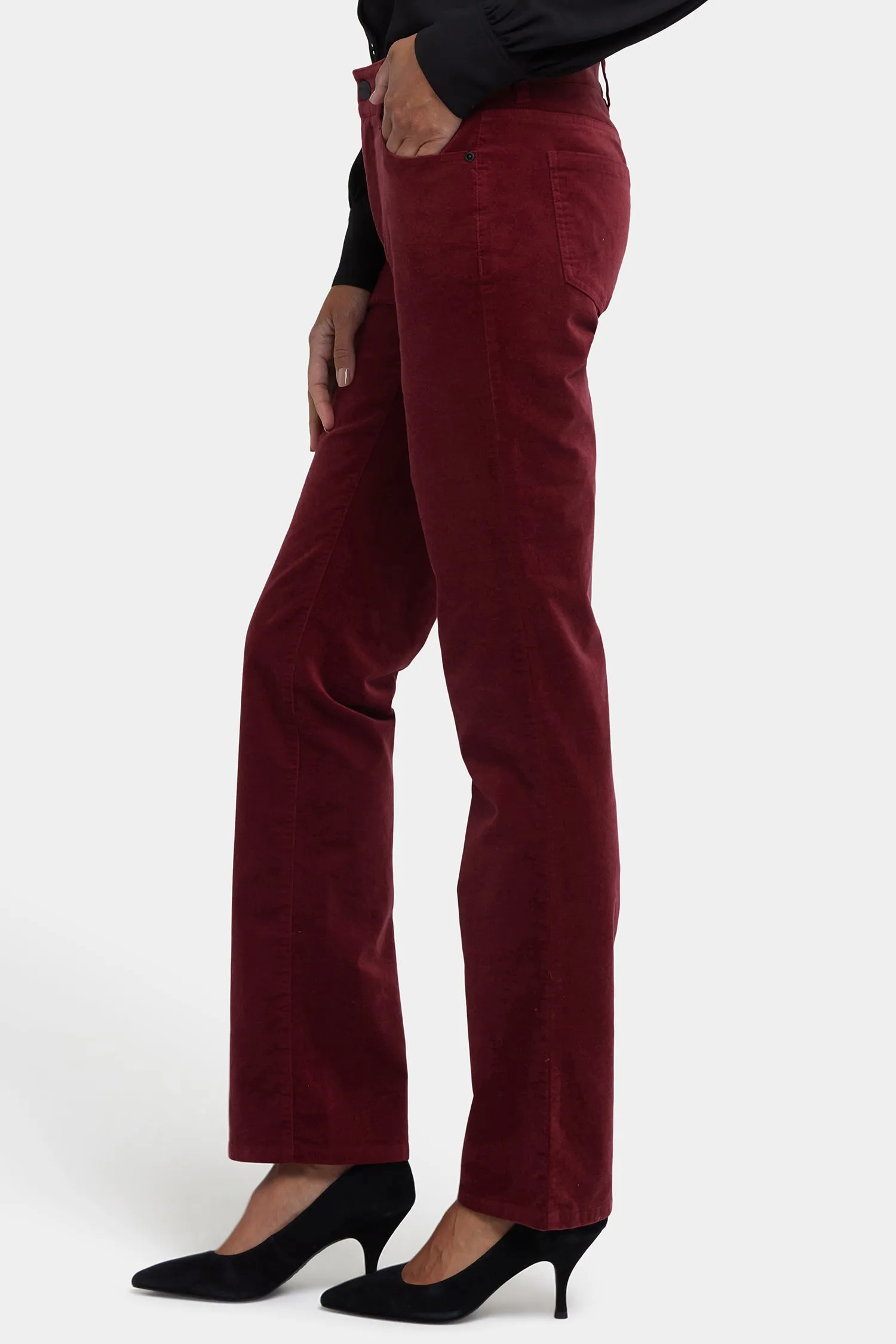 Marilyn Straight Pants In Petite - Wild Currant sold by NYDJ product image thumbnail 3