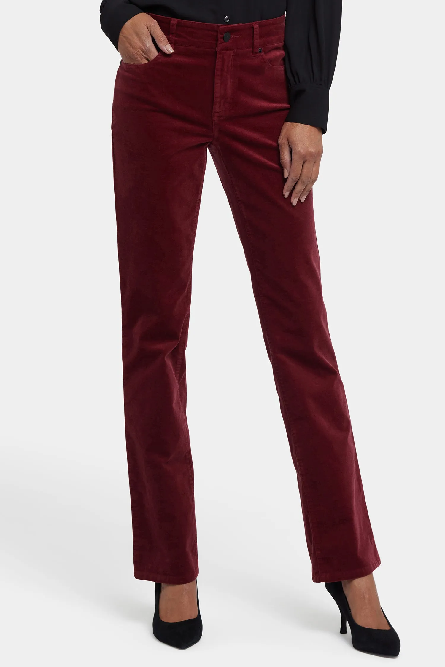 Marilyn Straight Pants In Petite - Wild Currant sold by NYDJ product image thumbnail 4