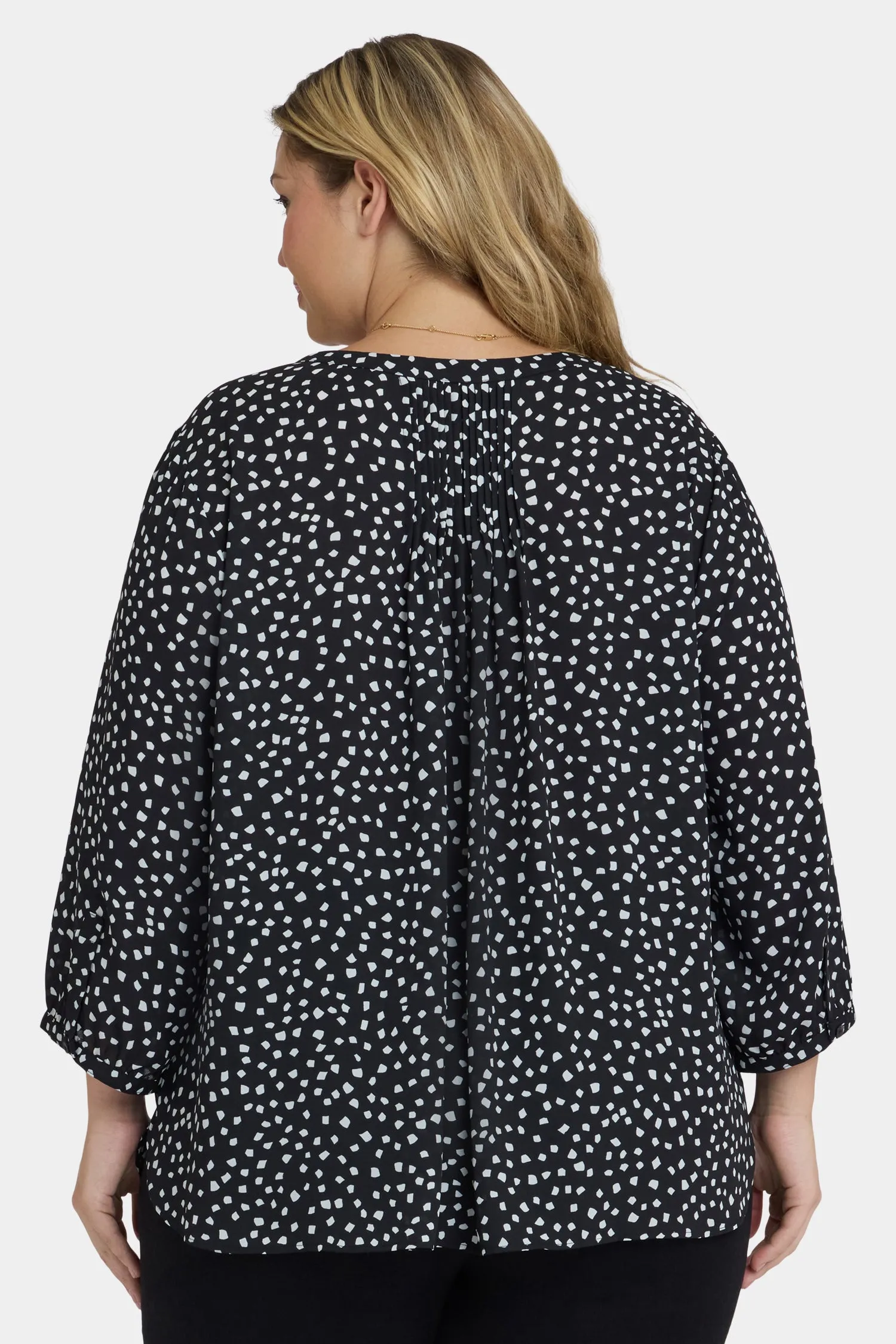 Pintuck Blouse In Plus Size - Francoise Dots sold by NYDJ product image thumbnail 2