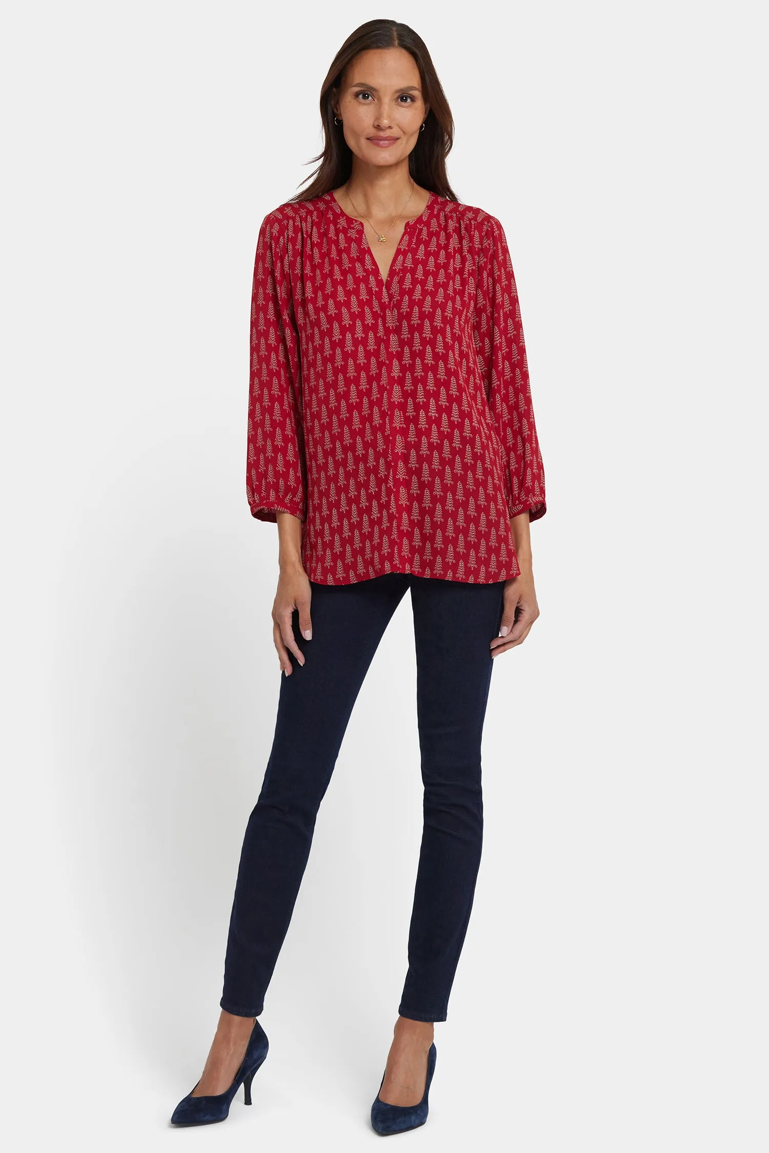 Pintuck Blouse - Jacqueline sold by NYDJ product image thumbnail 5
