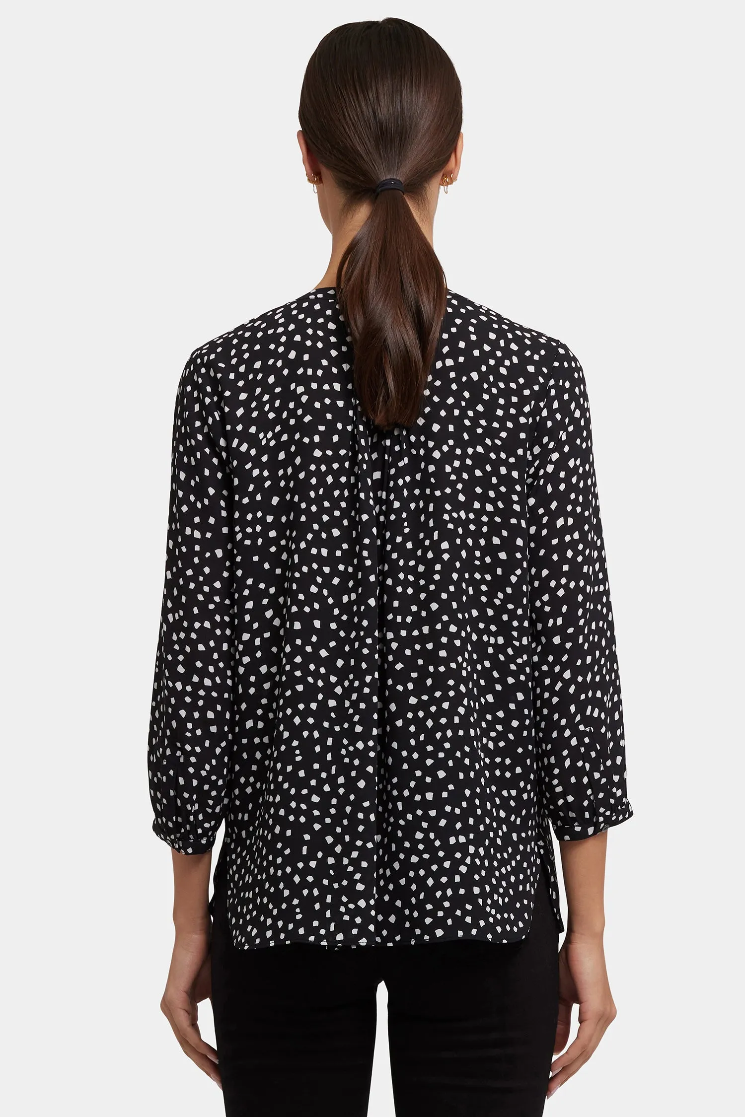 Pintuck Blouse - Francoise Dots sold by NYDJ product image thumbnail 3