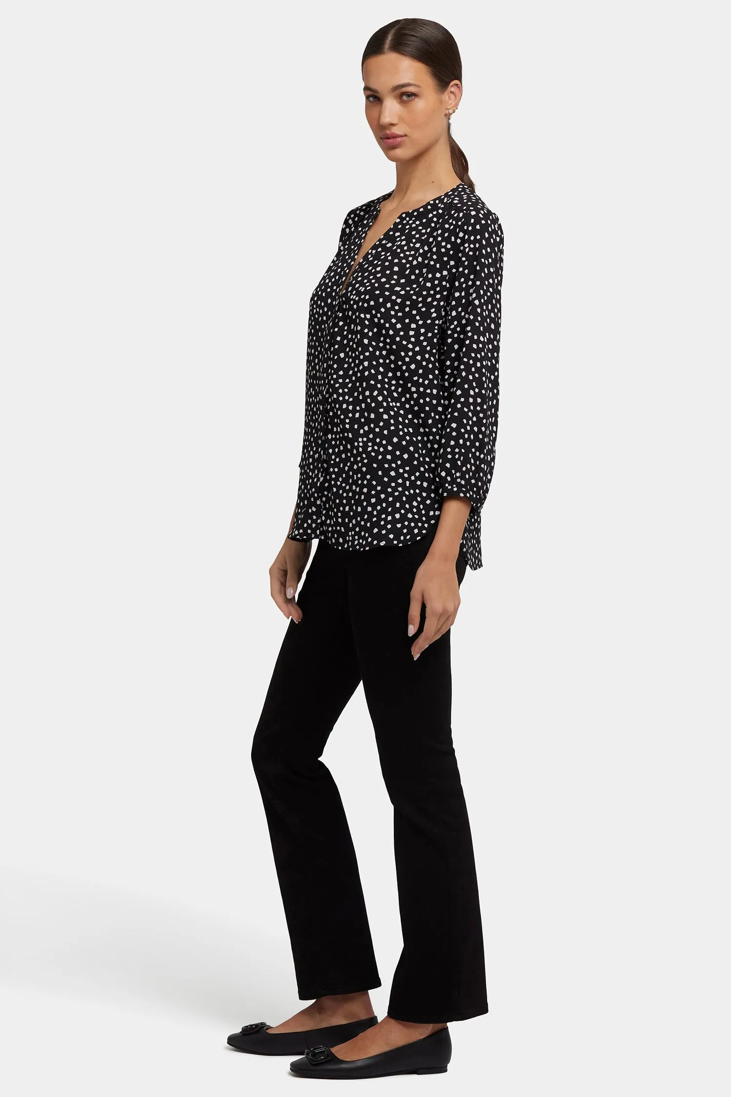 Pintuck Blouse - Francoise Dots sold by NYDJ product image thumbnail 4