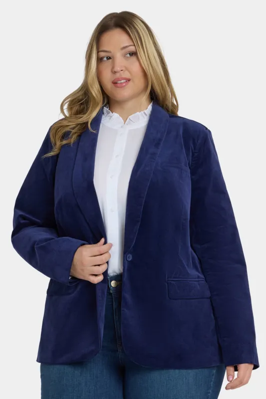 Tuxedo Jacket In Plus Size - Dark Sapphire sold by NYDJ