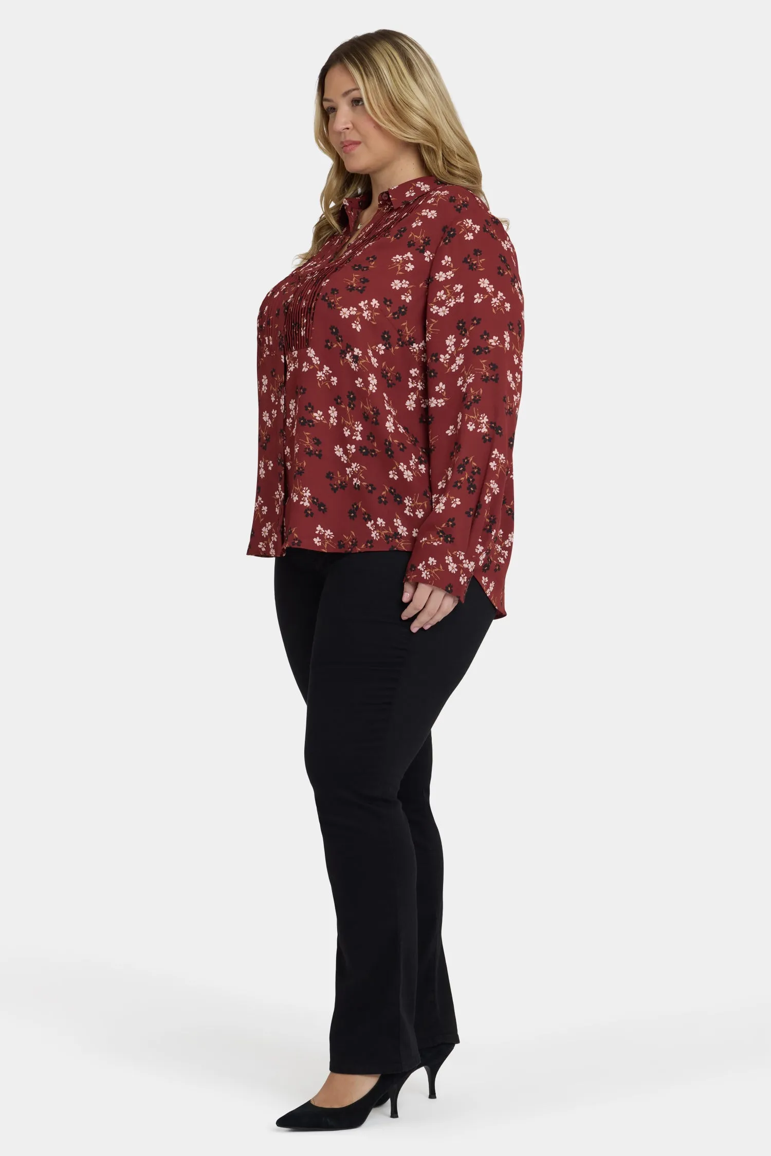 Tuxedo Blouse In Plus Size - Bienvenue sold by NYDJ product image thumbnail 3