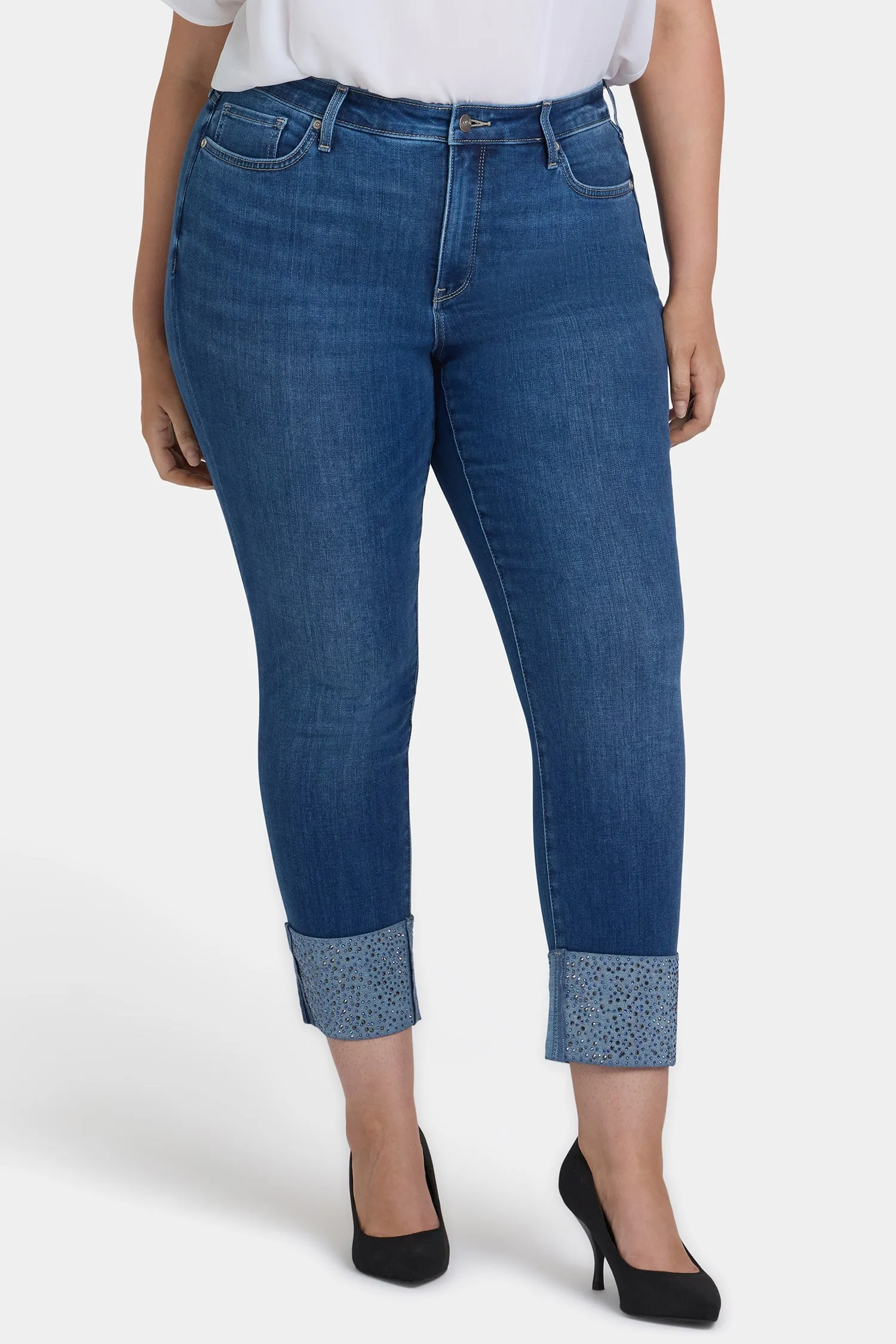 Sheri Slim Ankle Jeans In Plus Size - Vintage Lapis sold by NYDJ product image thumbnail 4