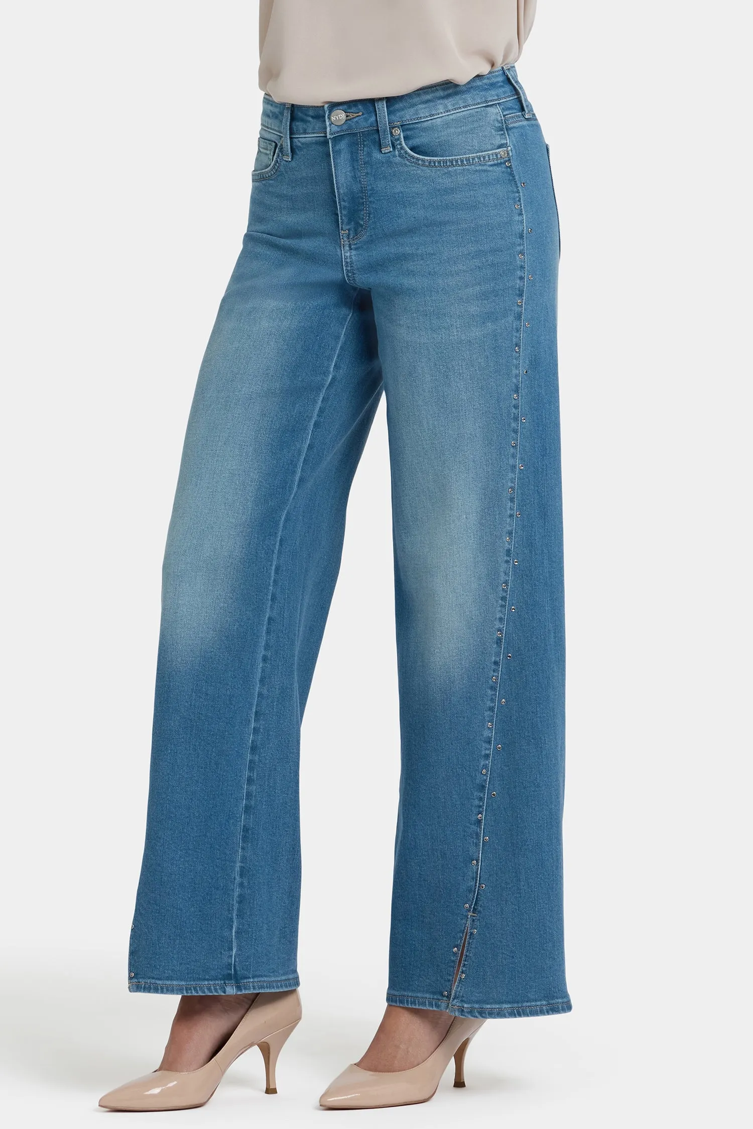 Teresa Wide Leg Jeans In Petite - Avenue Blue sold by NYDJ product image thumbnail 3