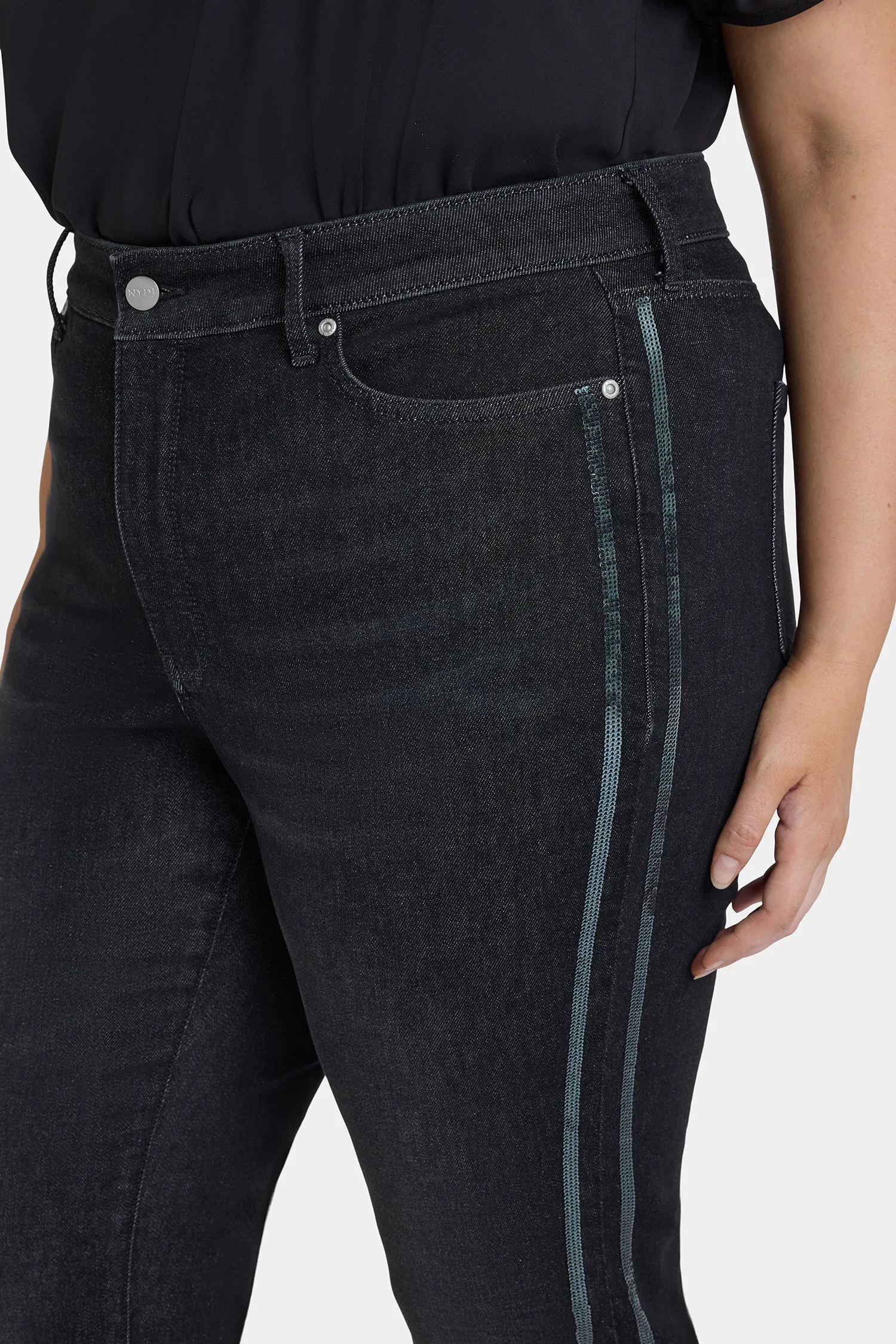 Marilyn Straight Jeans In Plus Size - French Nightfall sold by NYDJ product image thumbnail 2