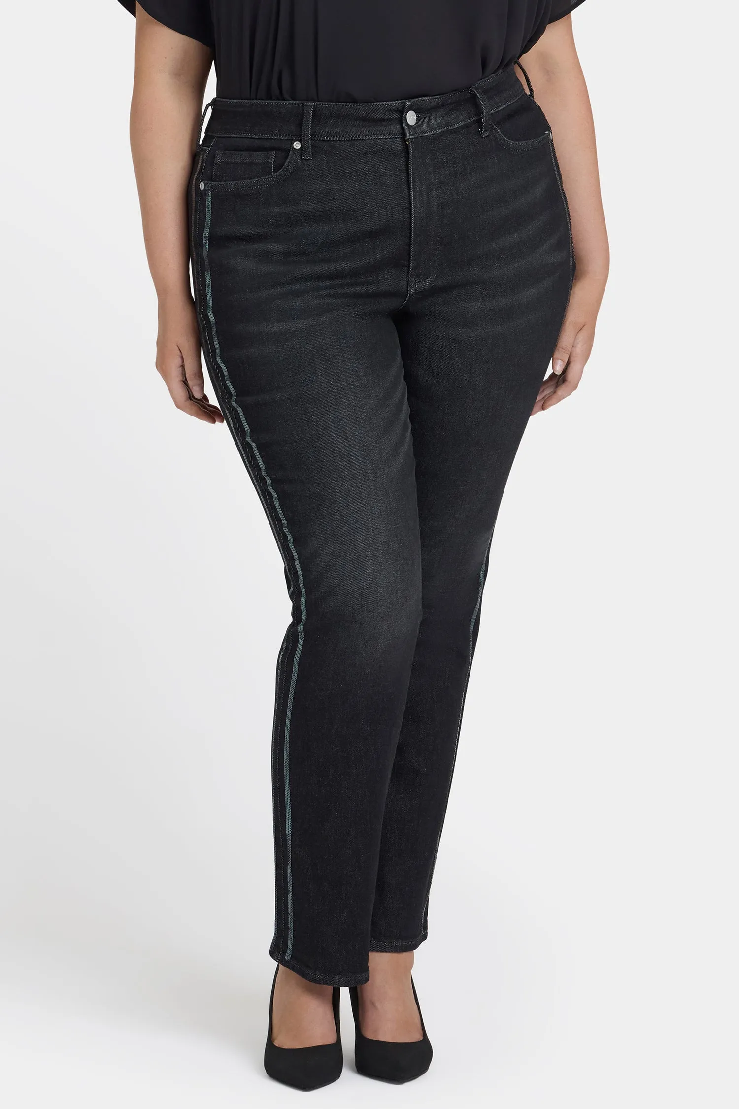 Marilyn Straight Jeans In Plus Size - French Nightfall sold by NYDJ product image thumbnail 4
