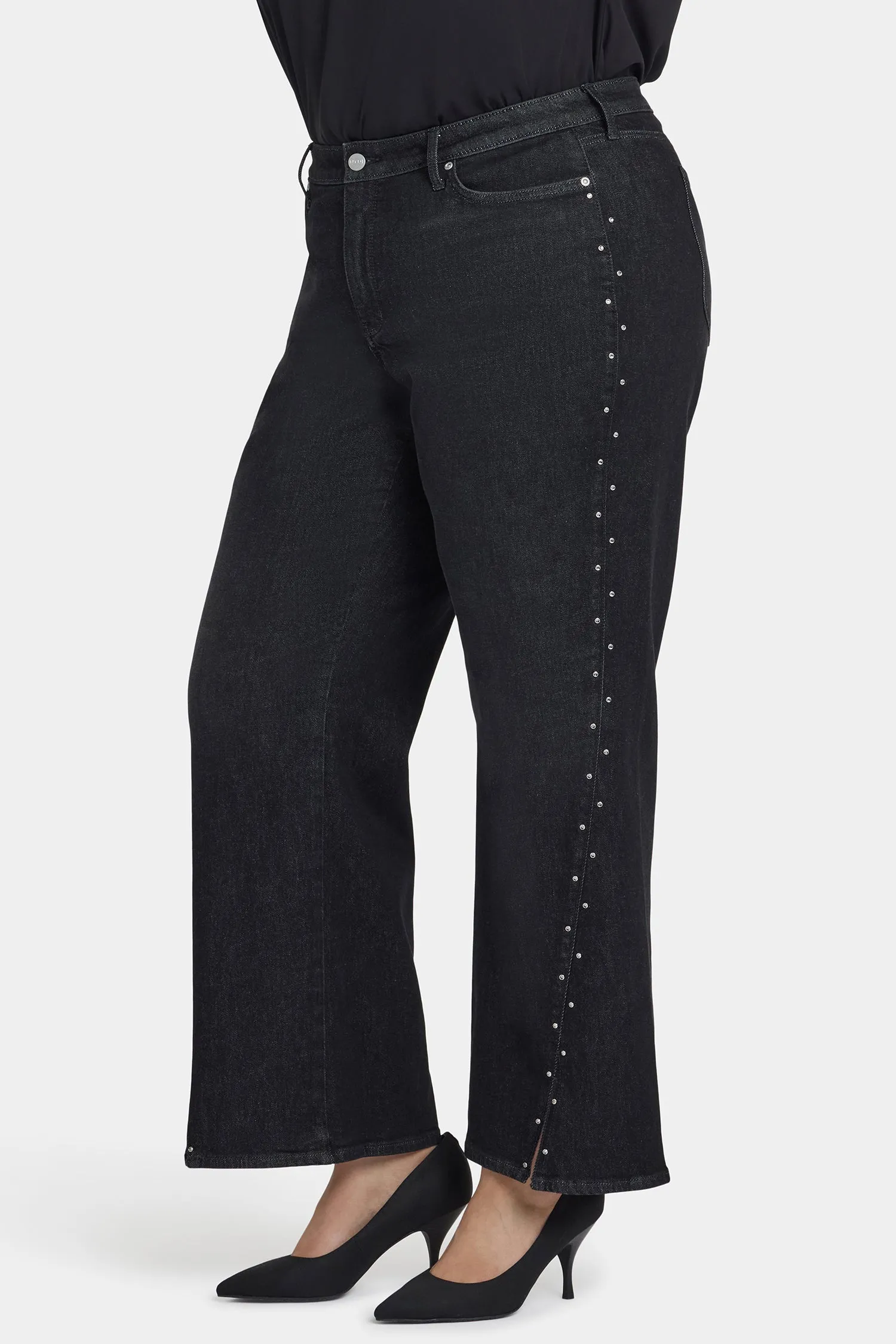 Teresa Wide Leg Jeans In Plus Size - French Nightfall sold by NYDJ product image thumbnail 3