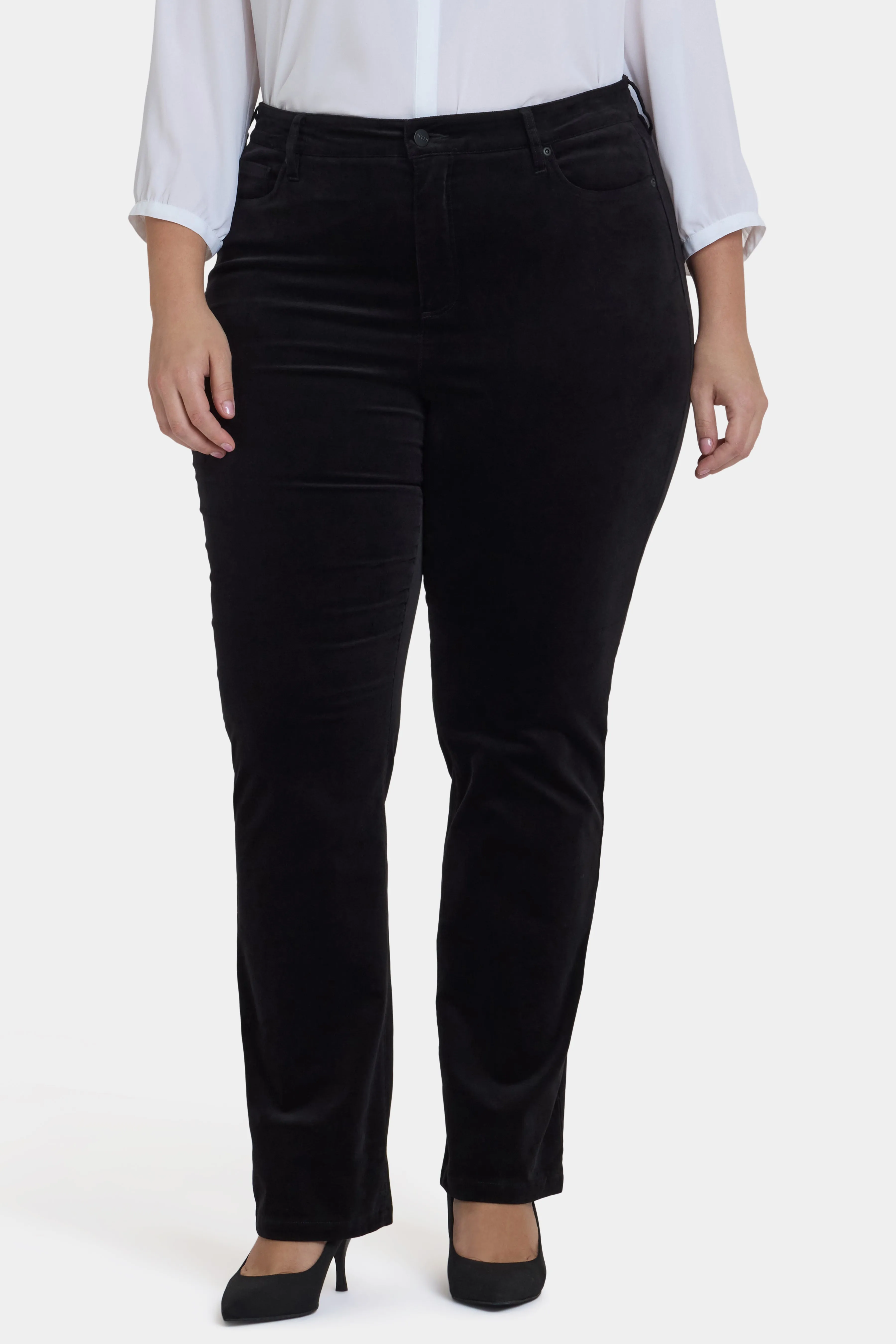 Marilyn Straight Pants In Plus Size - Black sold by NYDJ product image thumbnail 4