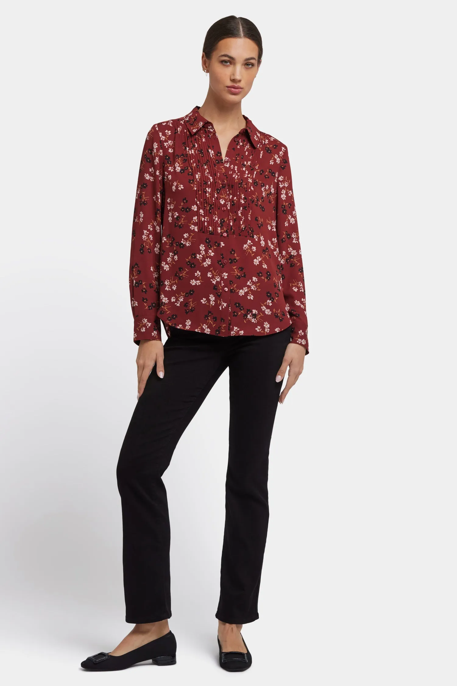 Tuxedo Blouse - Bienvenue sold by NYDJ product image thumbnail 5