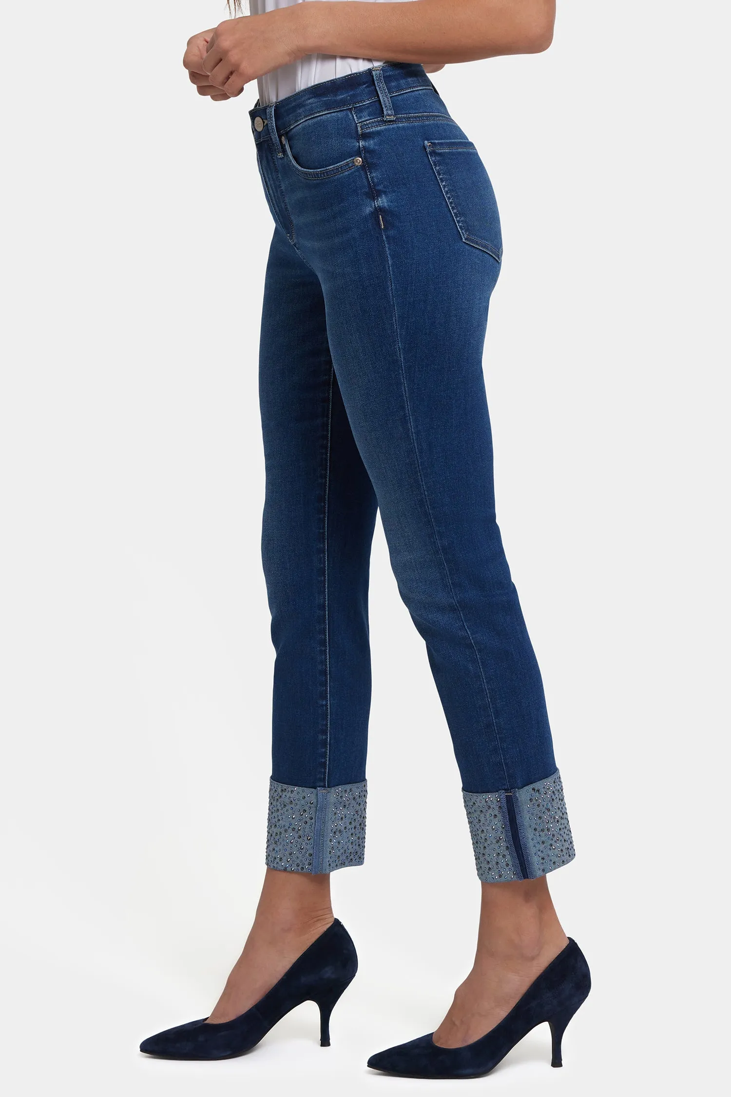 Sheri Slim Ankle Jeans In Petite - Vintage Lapis sold by NYDJ product image thumbnail 4