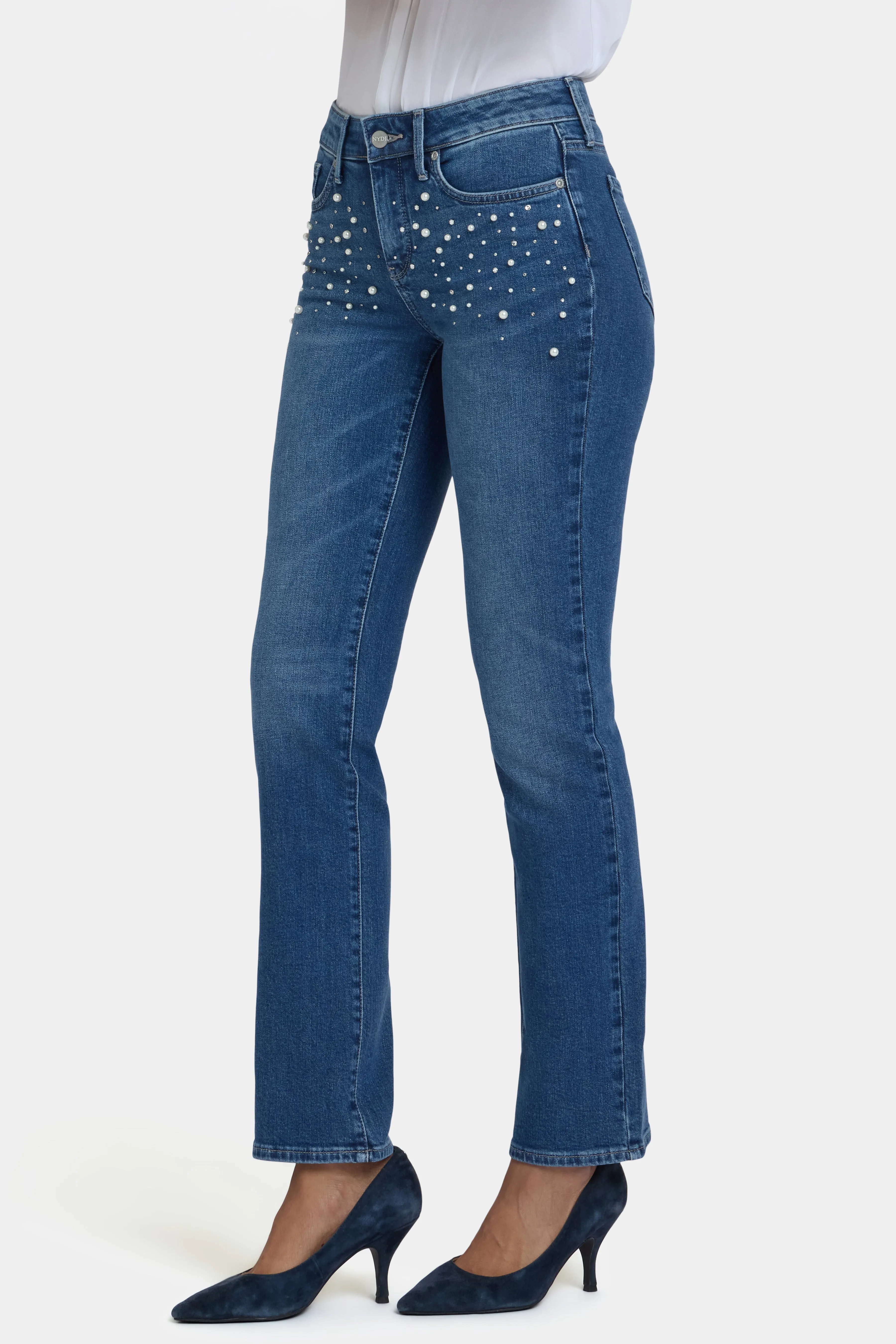 Marilyn Straight Jeans - Lake Notre-Dame sold by NYDJ product image thumbnail 4