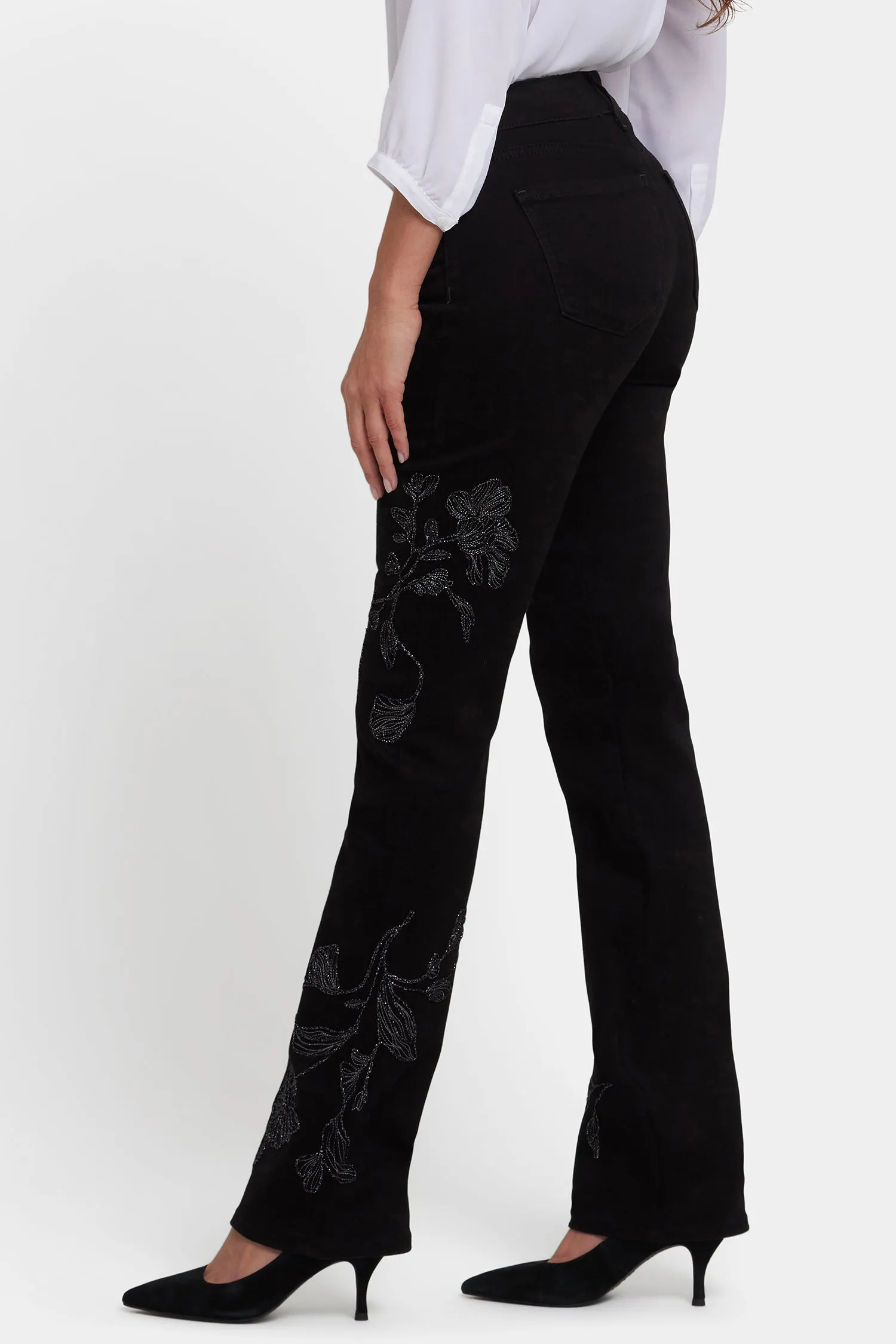 Marilyn Straight Jeans - Black Rinse sold by NYDJ product image thumbnail 3