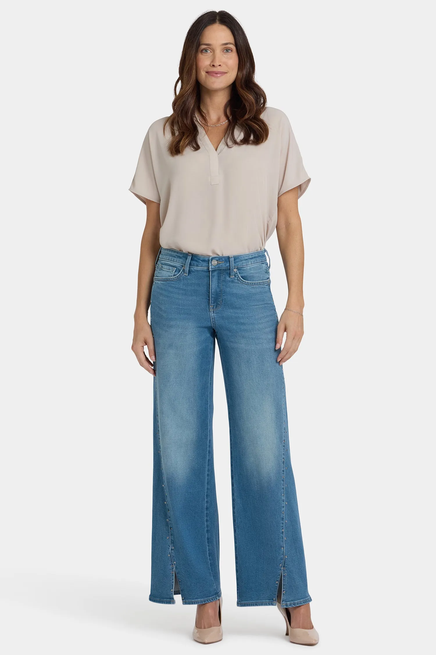 Teresa Wide Leg Jeans - Avenue Blue sold by NYDJ
