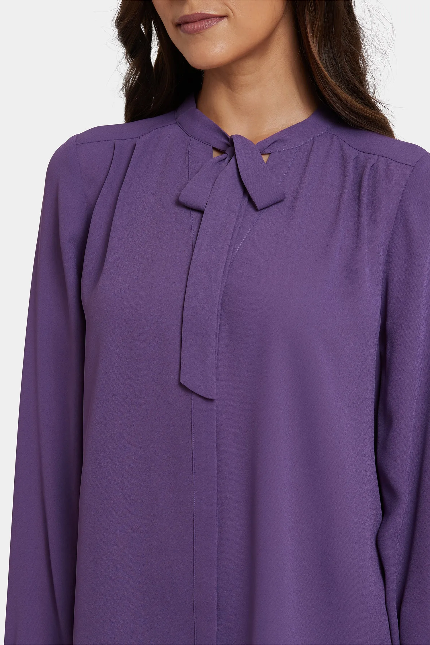 Tie-Neck Blouse - Grape Royale sold by NYDJ product image thumbnail 5