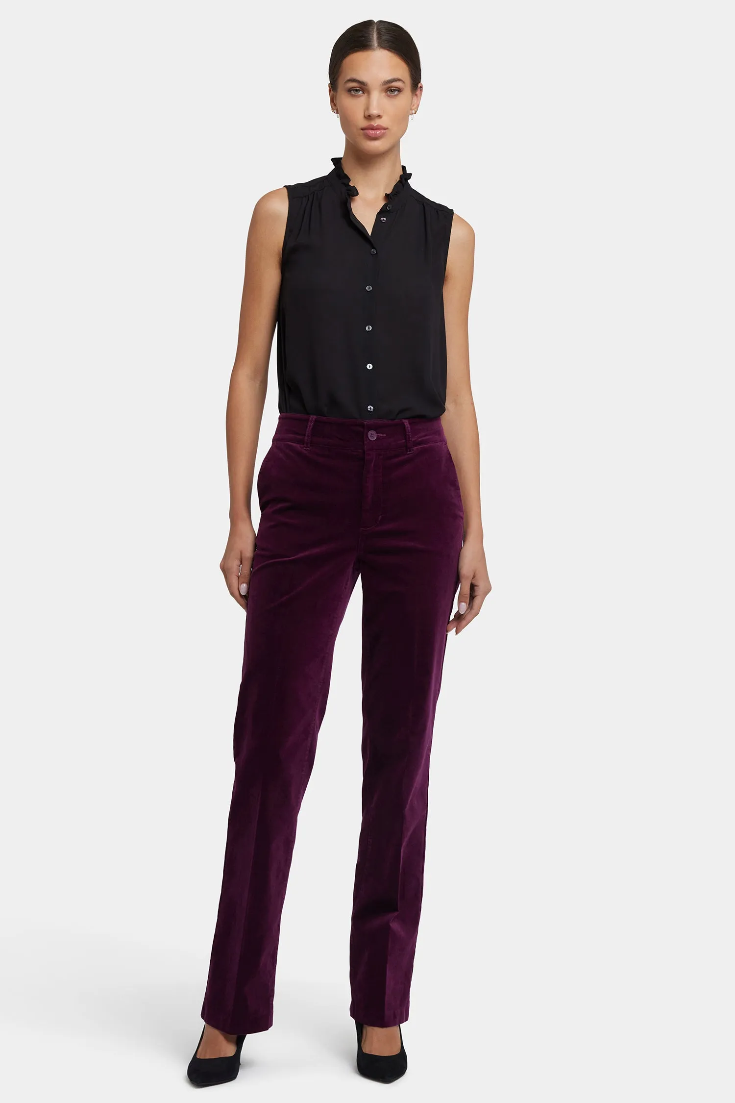 Straight Trouser Pants - Plum sold by NYDJ