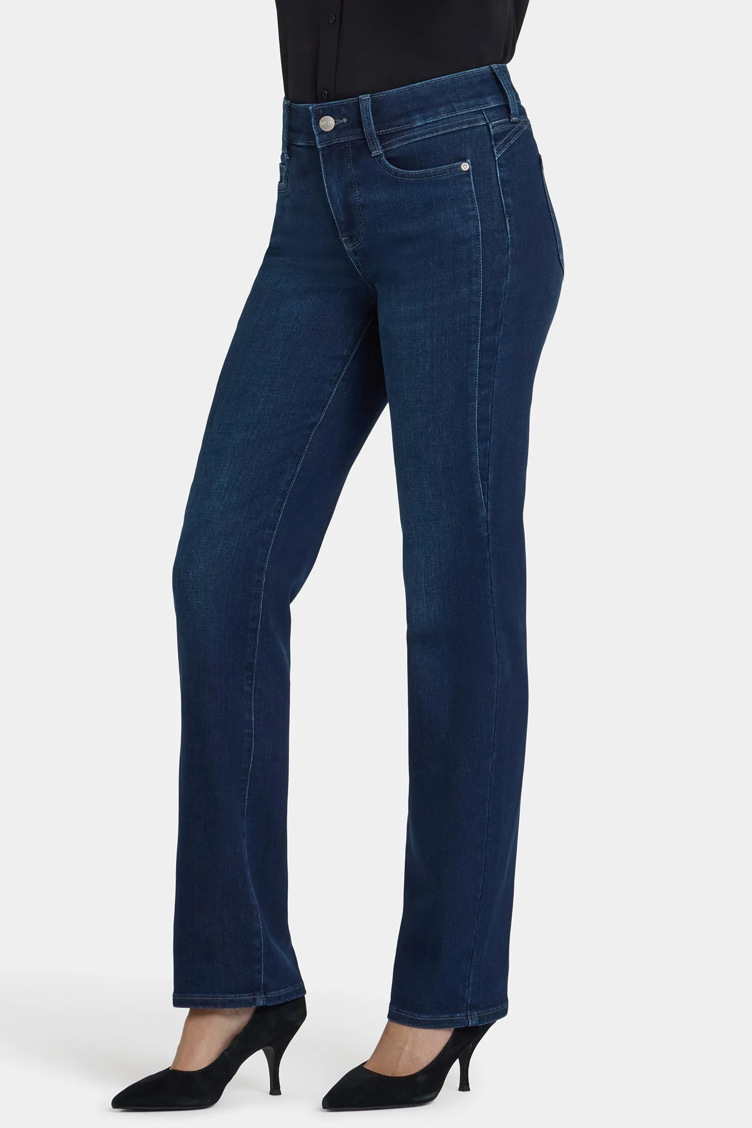 Marilyn Straight Jeans - Blackened Blue sold by NYDJ product image thumbnail 3