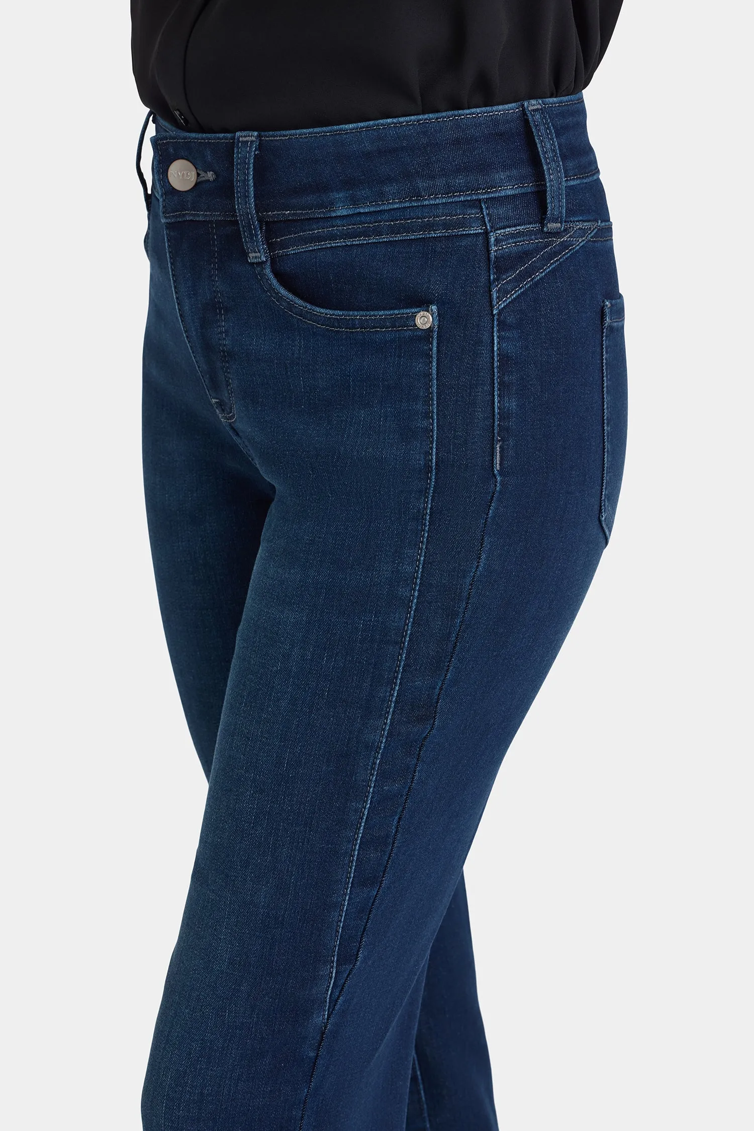 Marilyn Straight Jeans - Blackened Blue sold by NYDJ product image thumbnail 5