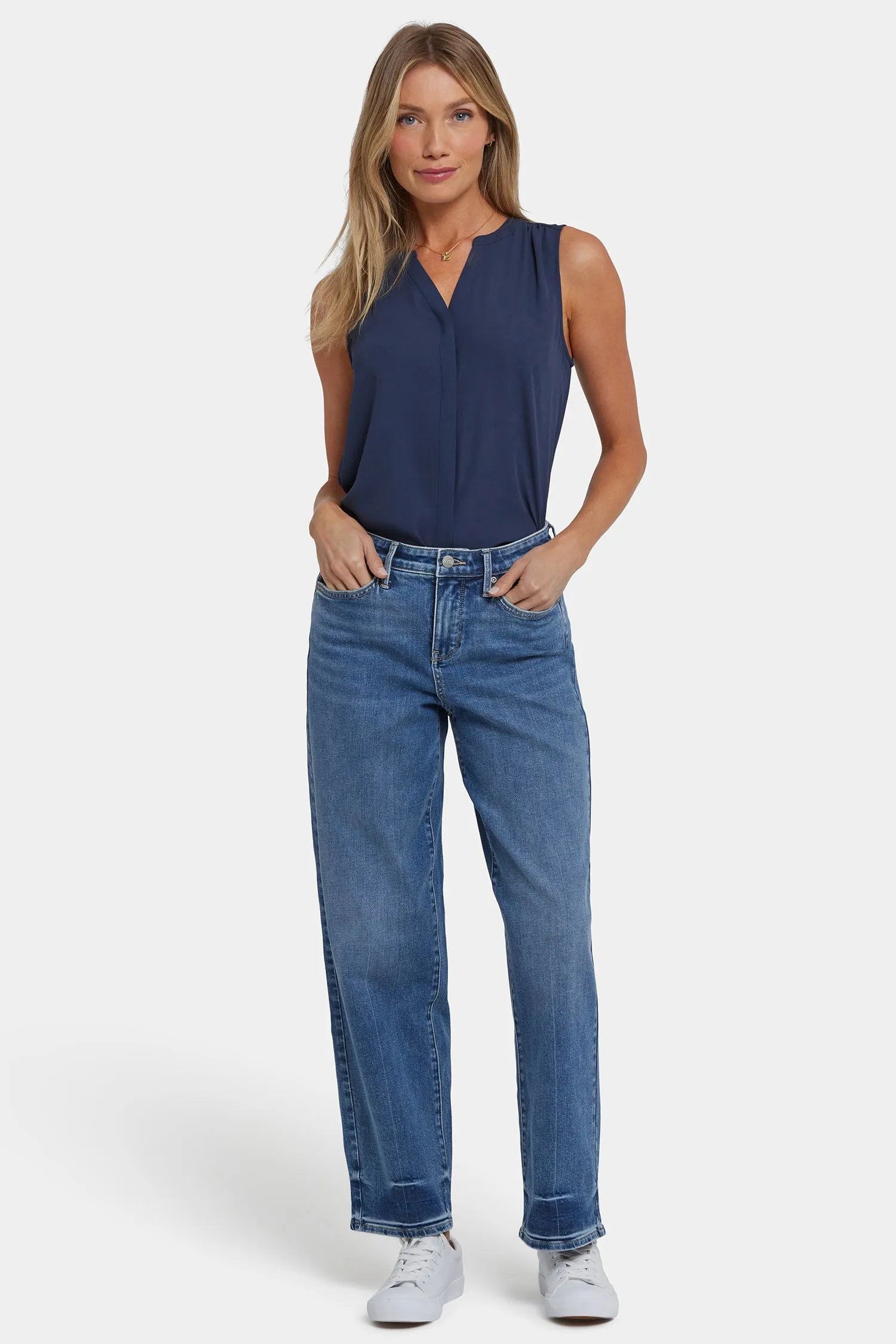 Jemma Barrel Jeans - Rainbow Blue sold by NYDJ