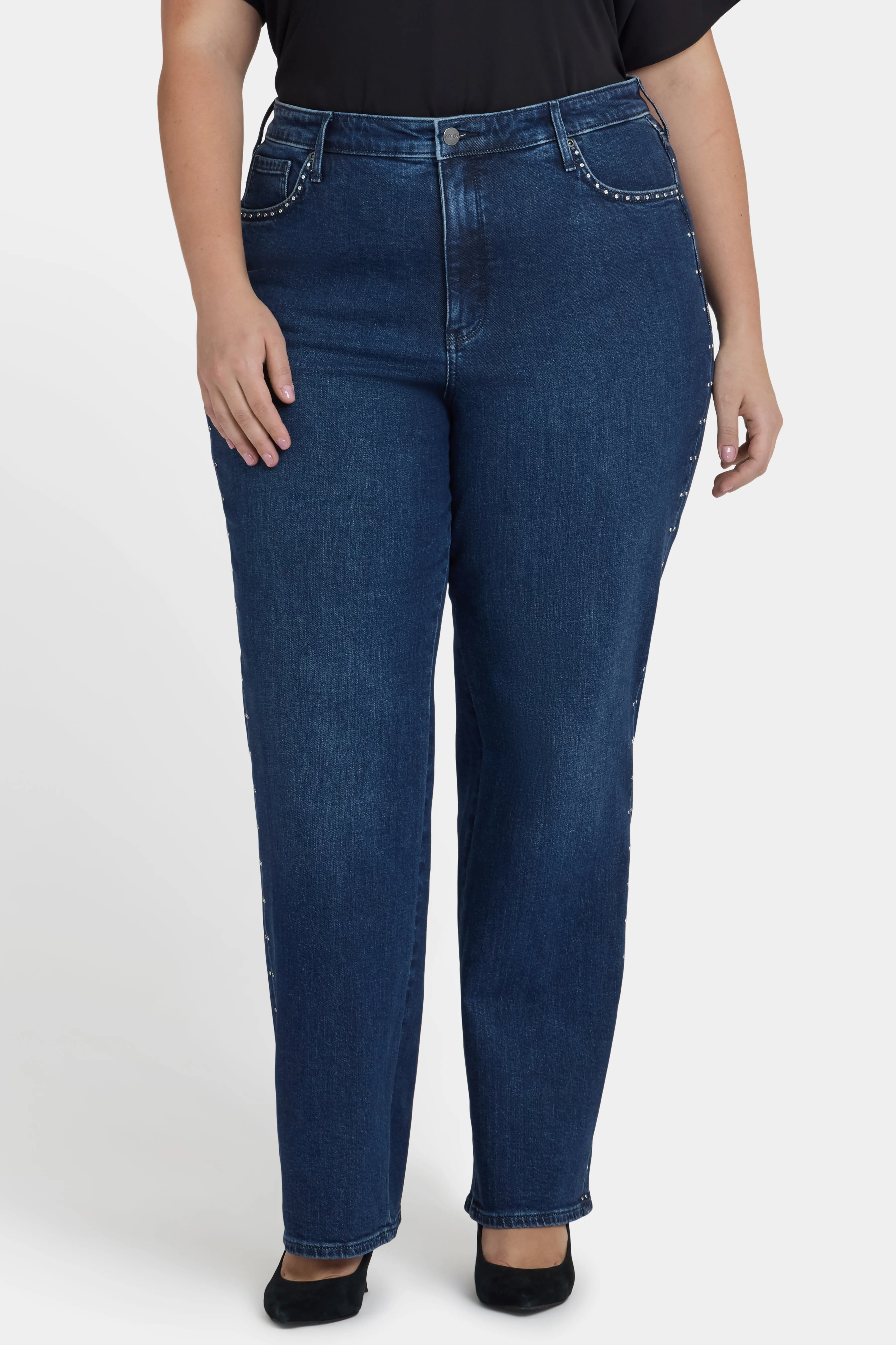 Brooke Loose Straight Jeans In Plus Size - Louvre Sapphire sold by NYDJ product image thumbnail 4