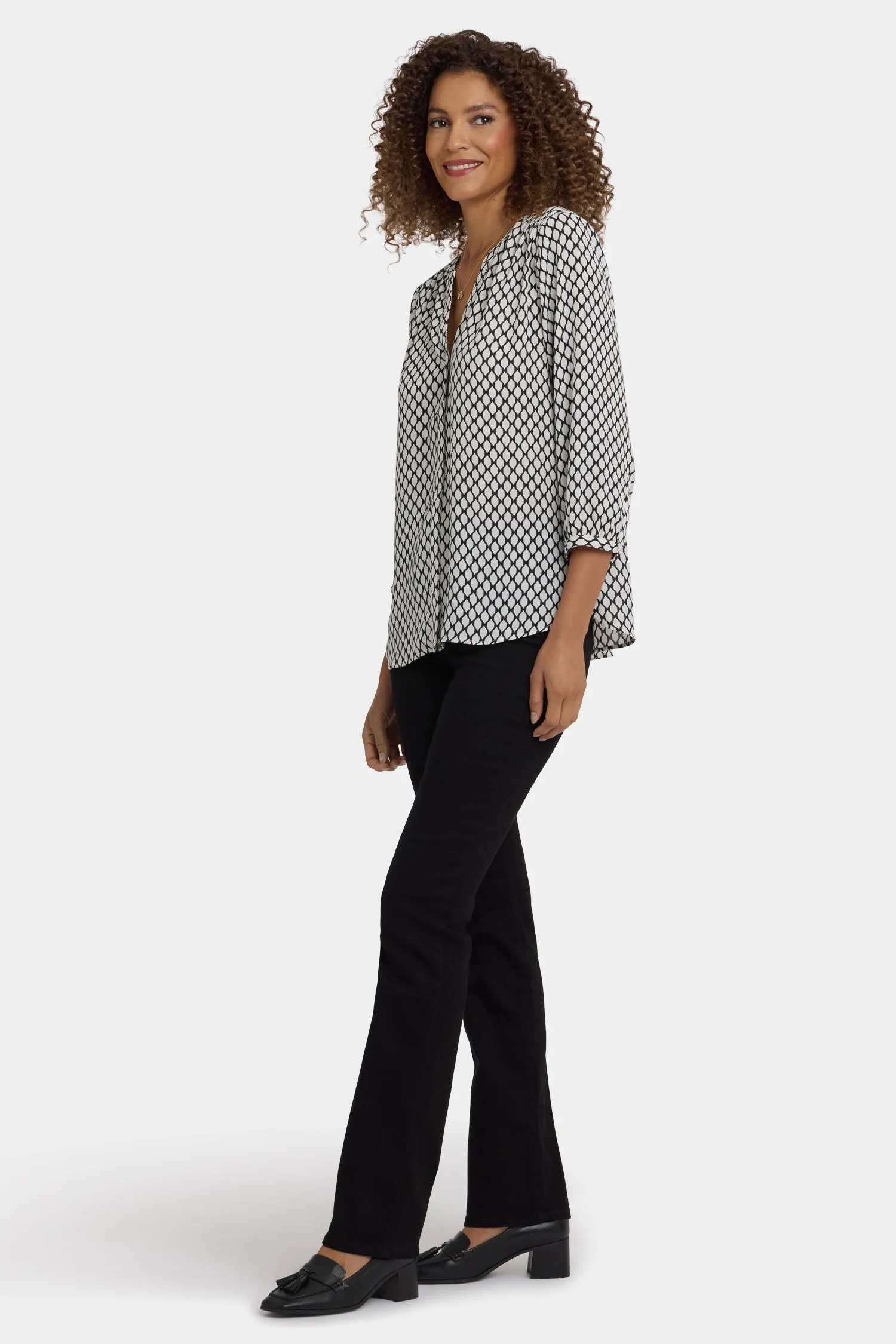 Pintuck Blouse - Gervais Geo sold by NYDJ product image thumbnail 4