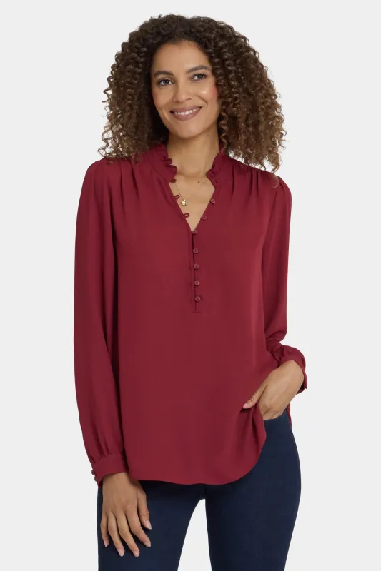 Hannah Blouse - Wild Currant sold by NYDJ