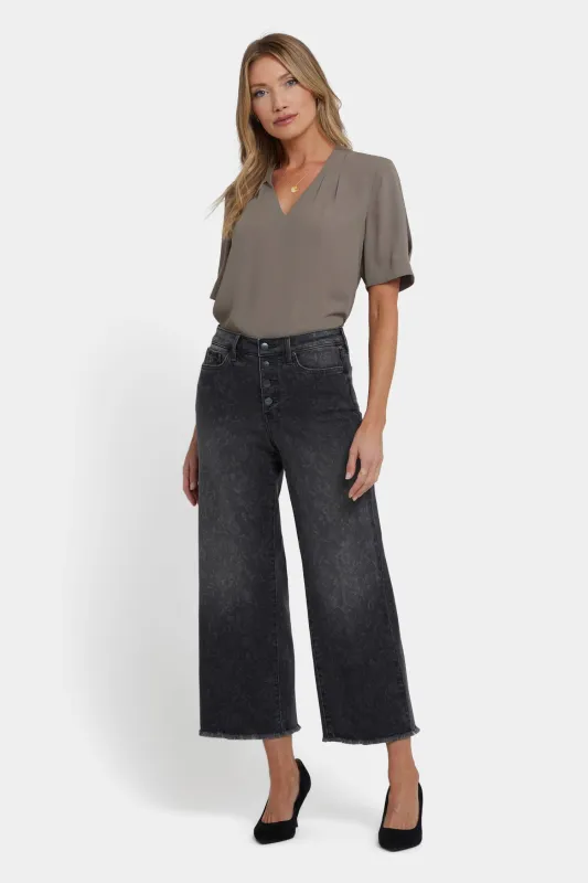 Teresa Wide Leg Ankle Jeans - Grey Province sold by NYDJ
