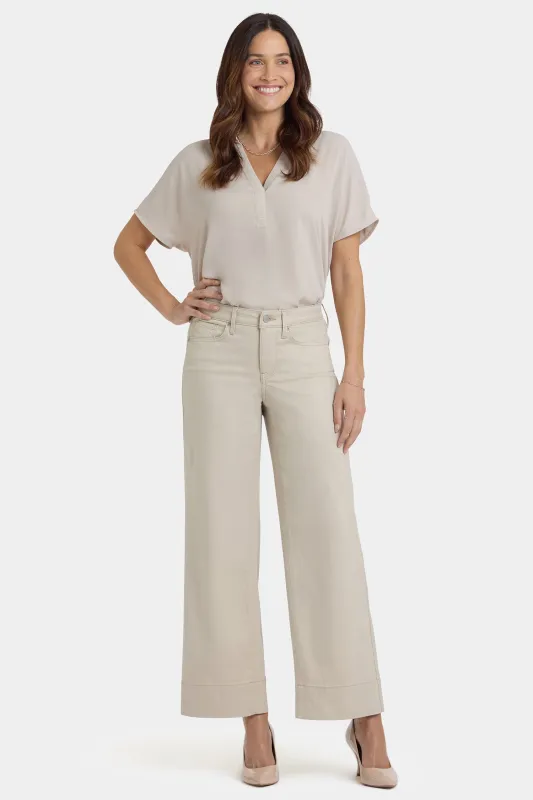Teresa Wide Leg Ankle Jeans In Petite - Feather sold by NYDJ