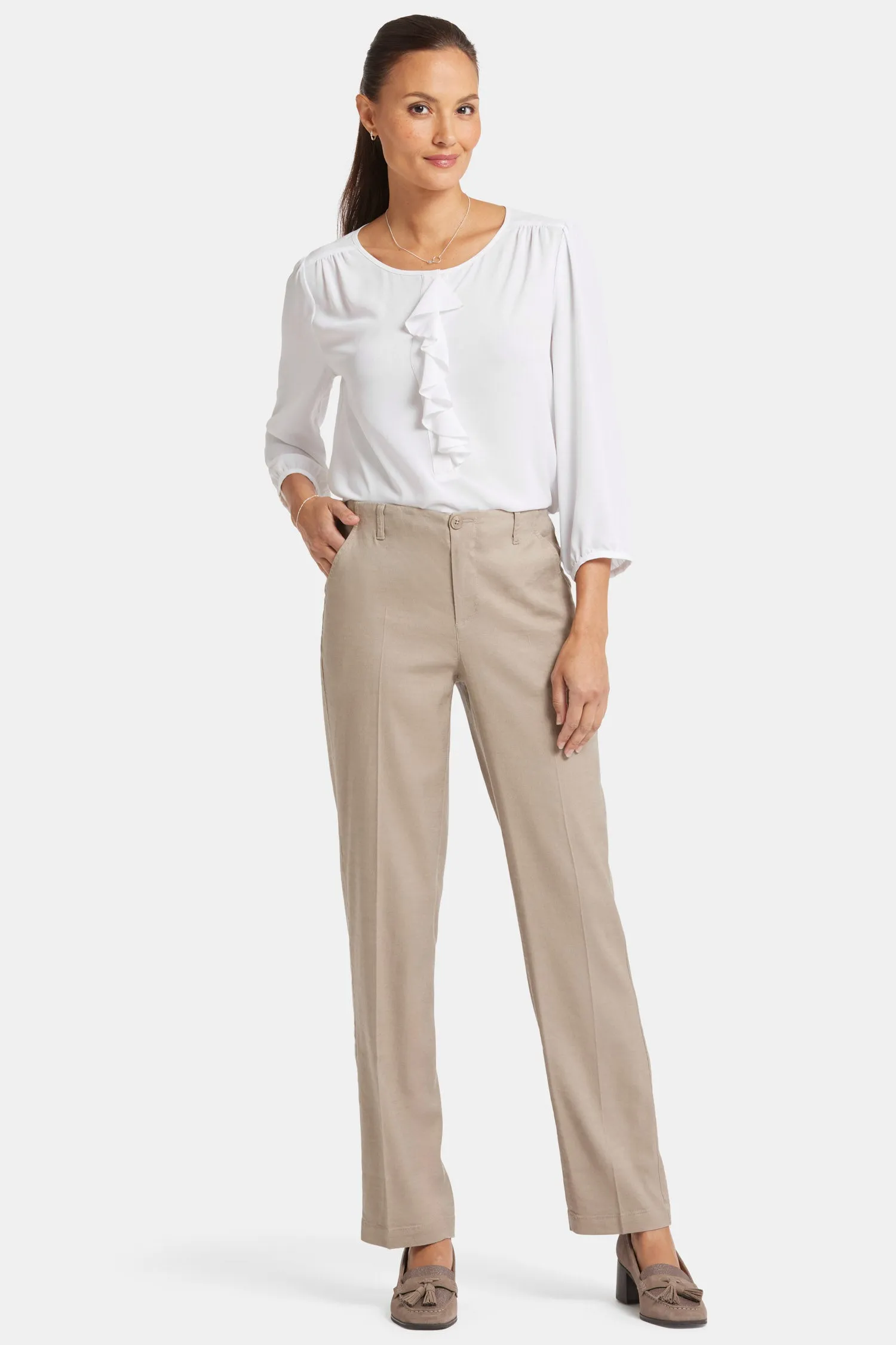 Marilyn Straight Pants - Saddlewood sold by NYDJ product image thumbnail 4