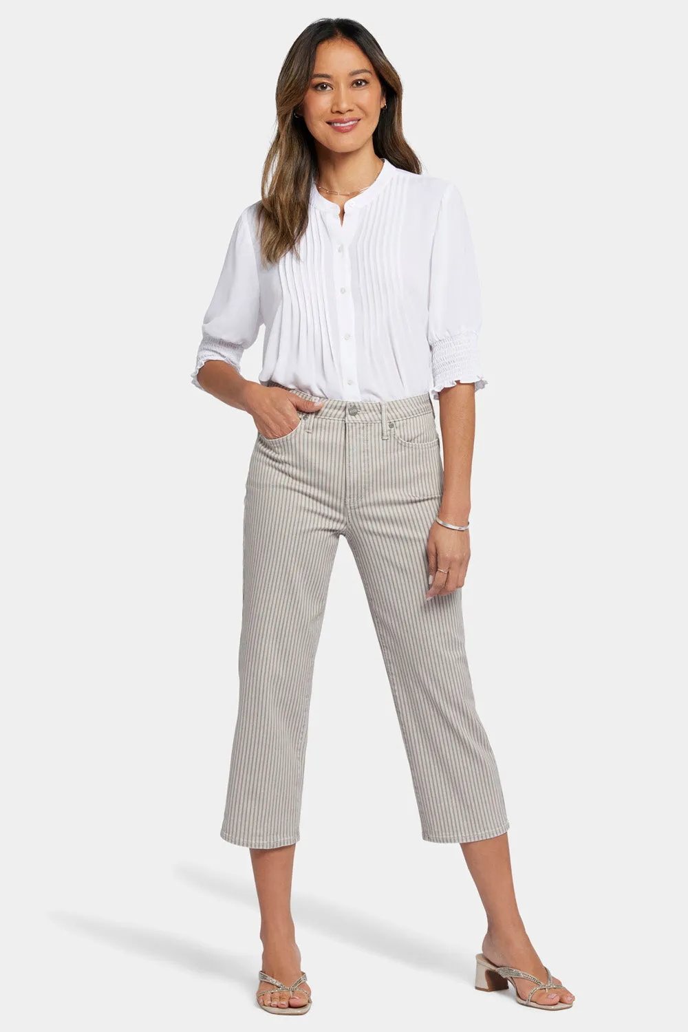 Joni Relaxed Capri Jeans - Sandbar Stripe sold by NYDJ