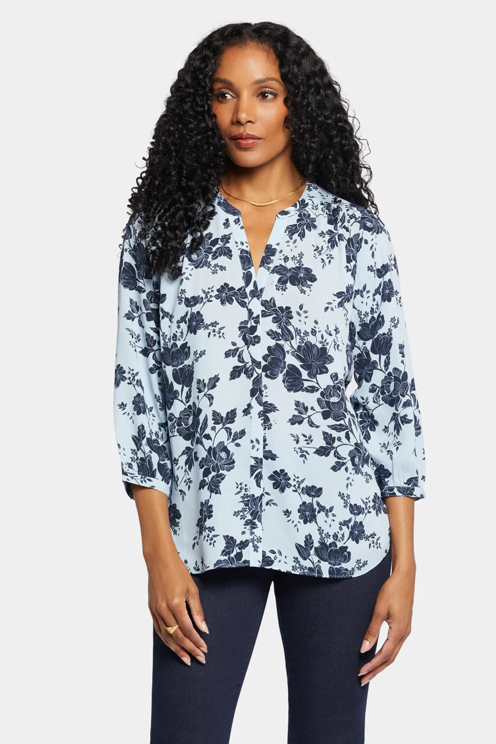 Pintuck Blouse - Rosemary Petals sold by NYDJ