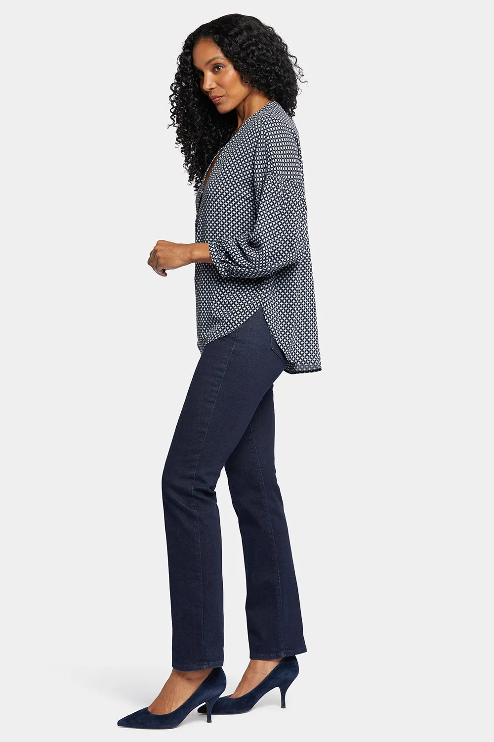 Paulina Peasant Blouse - Diamond Peak sold by NYDJ product image thumbnail 3