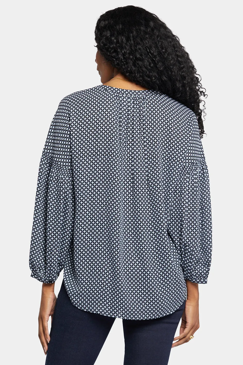 Paulina Peasant Blouse - Diamond Peak sold by NYDJ product image thumbnail 2