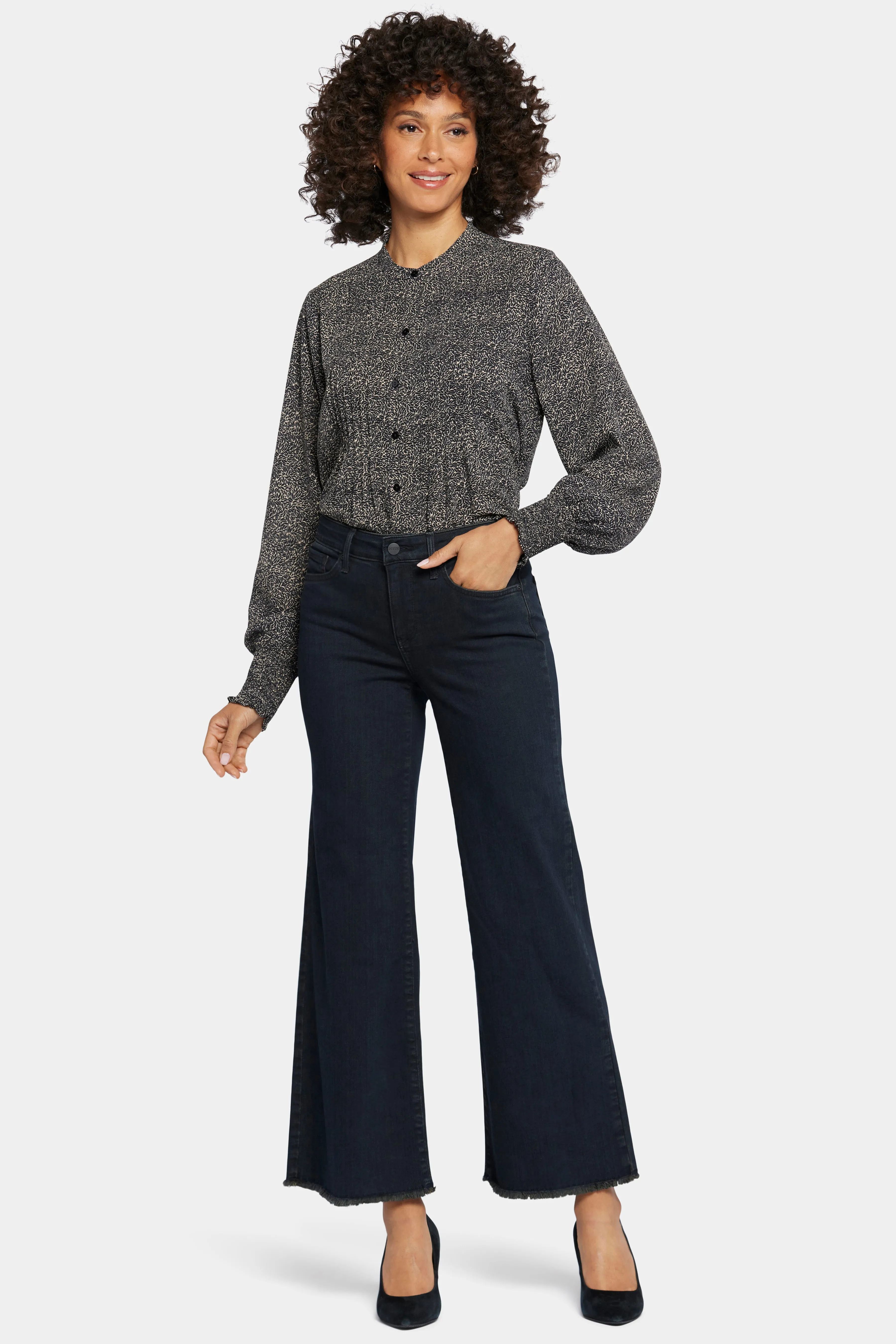 Teresa Wide Leg Ankle Jeans - Huntley sold by NYDJ